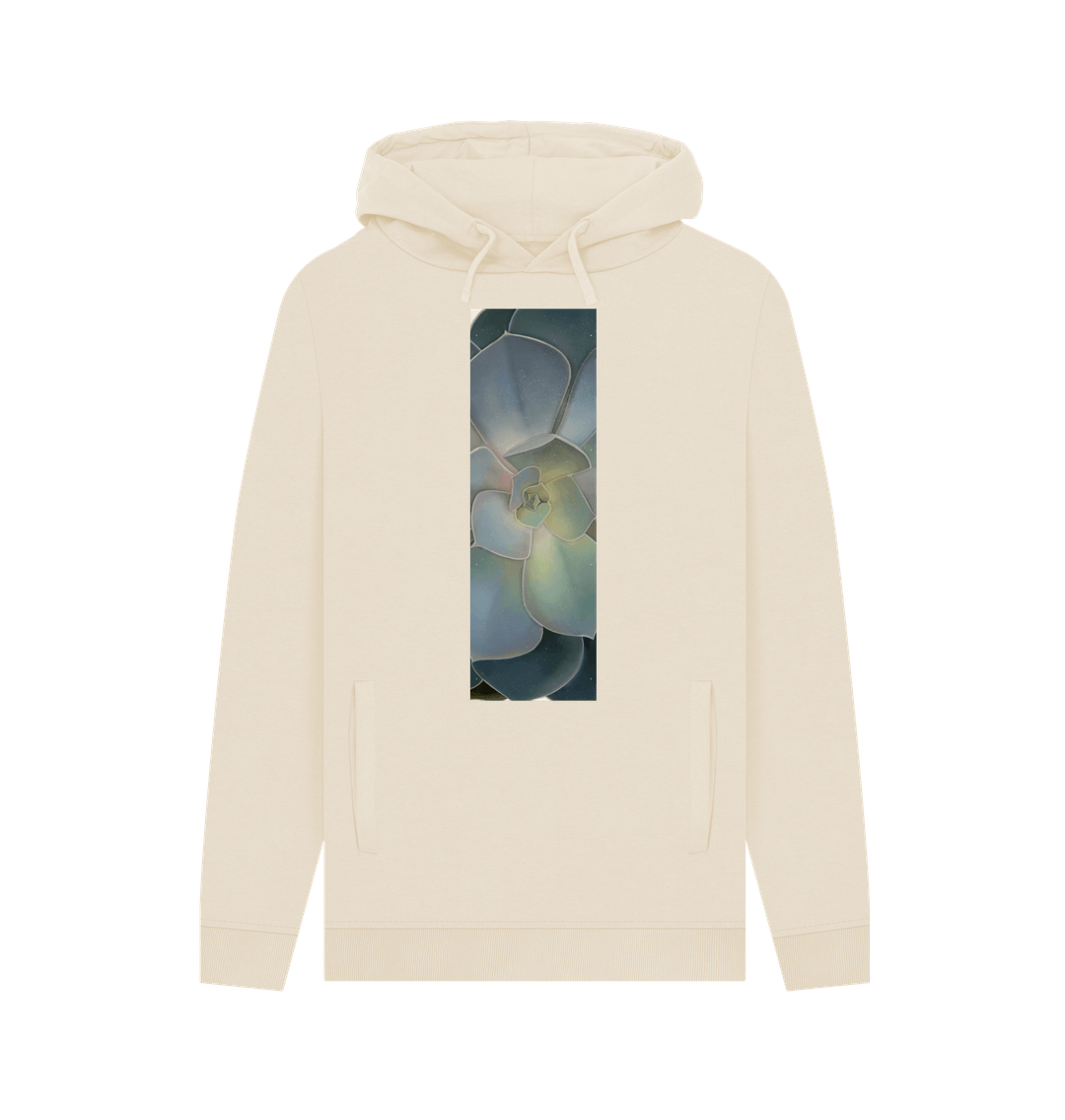Oat Unisex green ombr\u00e9 succulent banner hoodie.