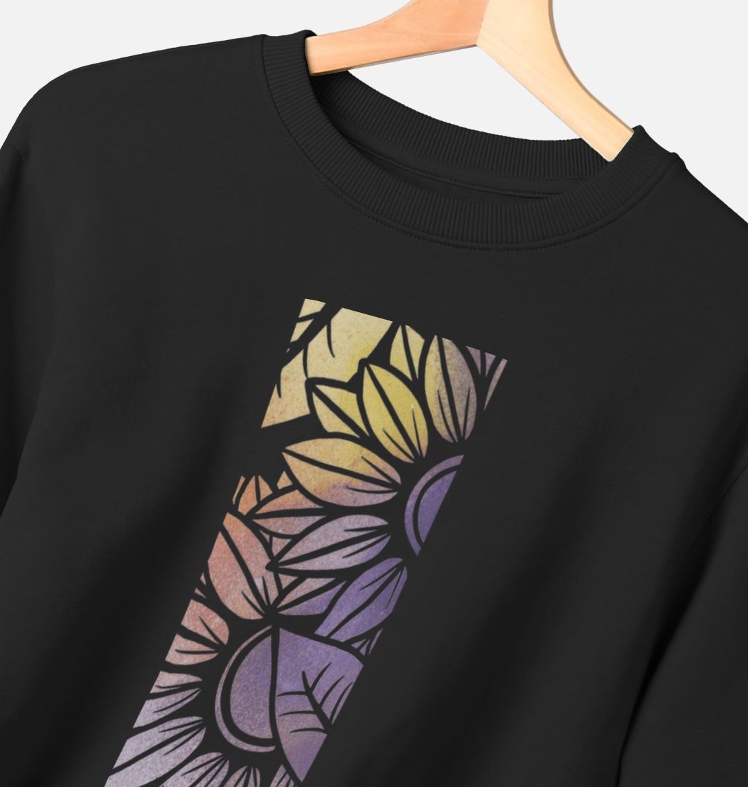Men’s Rainbow spray painted sweatshirt.
