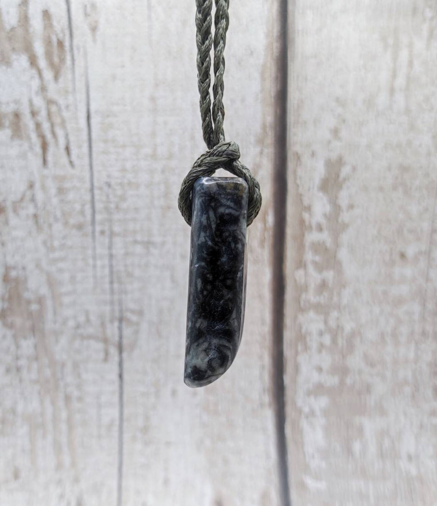 Fossil bedrock Hei Toki adze pendant