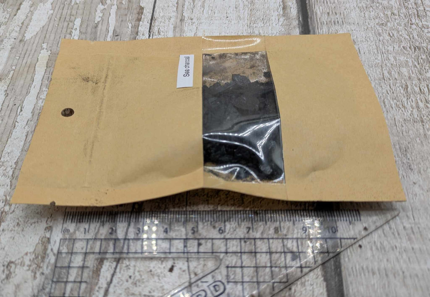 Crumbled Sea coal spell ingredients pouch.
