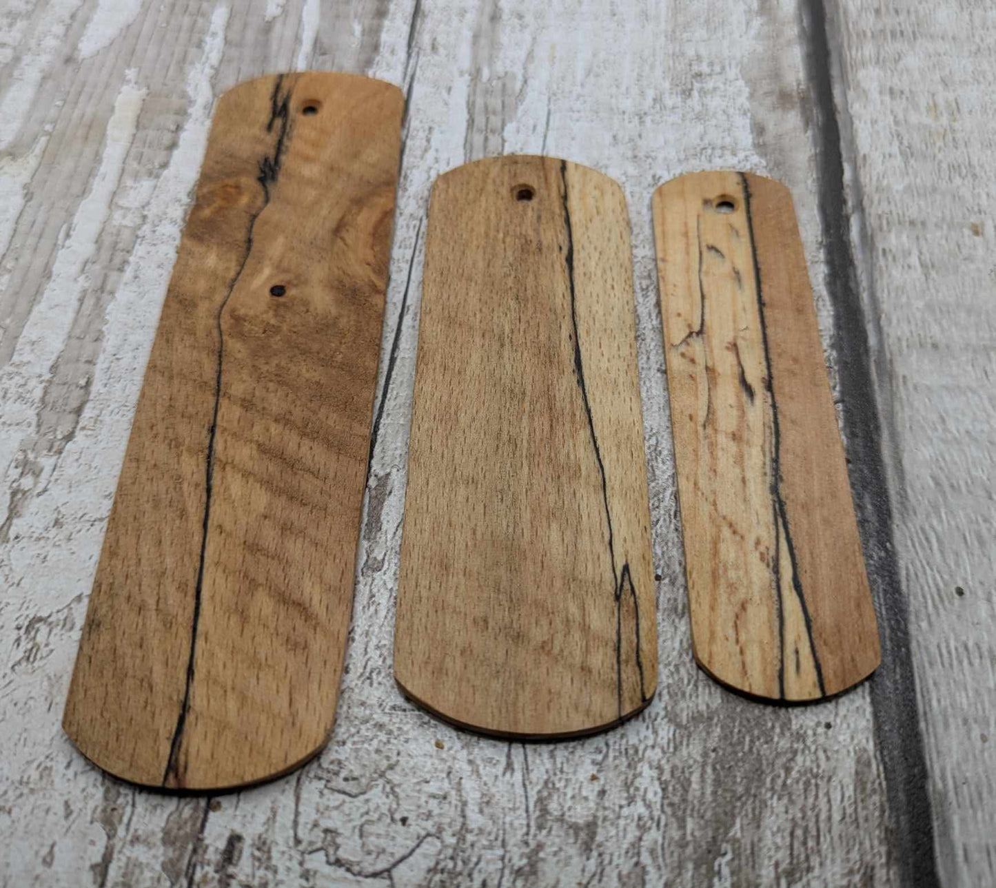 Spalted beech wood bookmark.