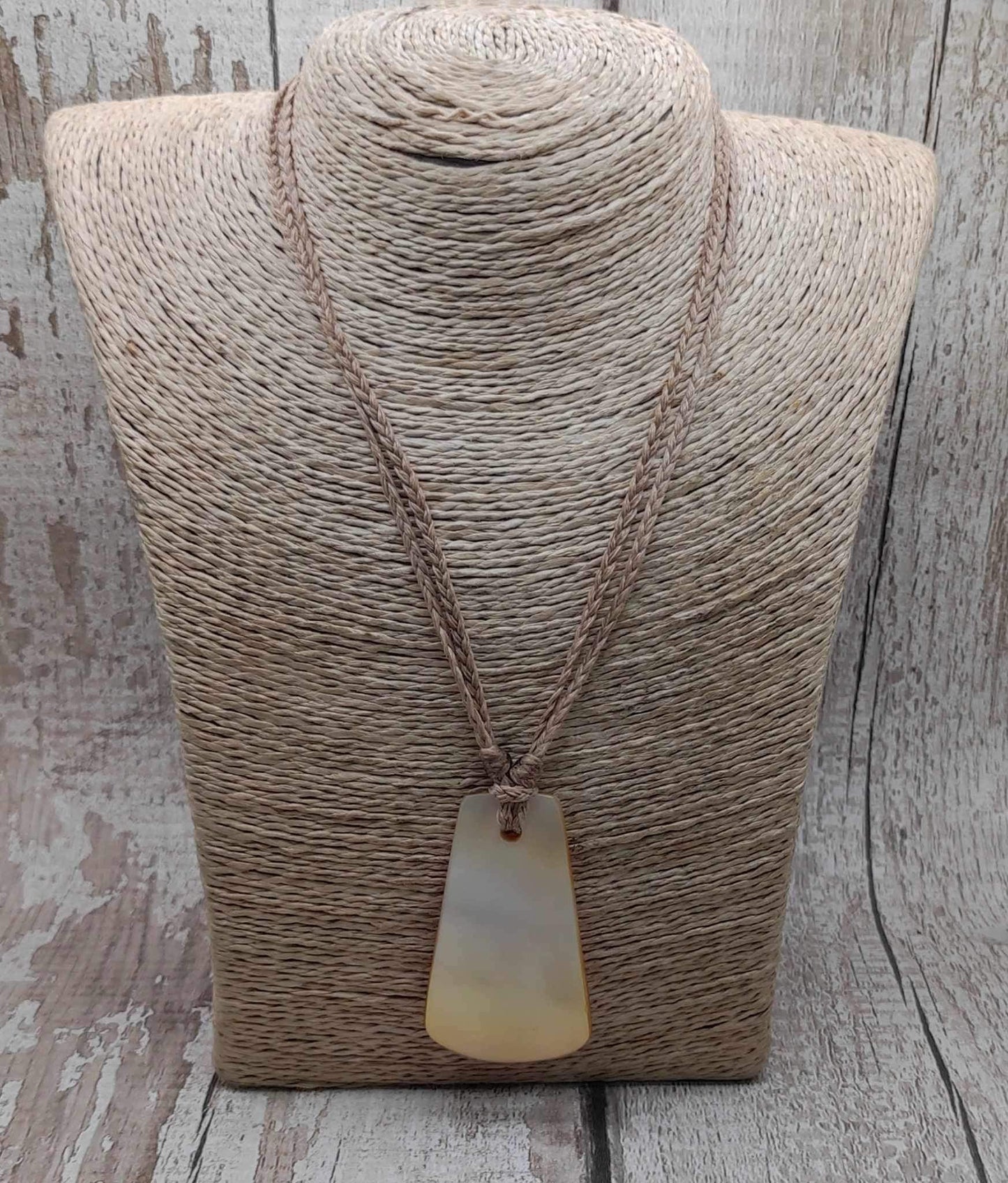 Mother of Pearl Toki styled shell pendant.