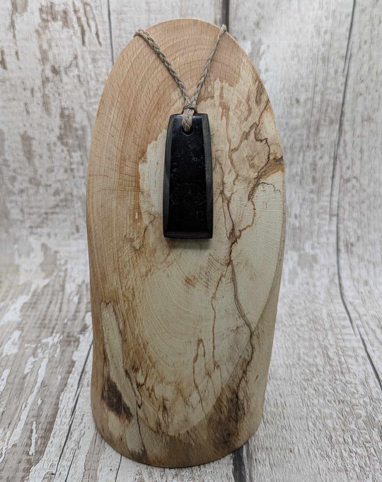 Sea coal Toki style pendant