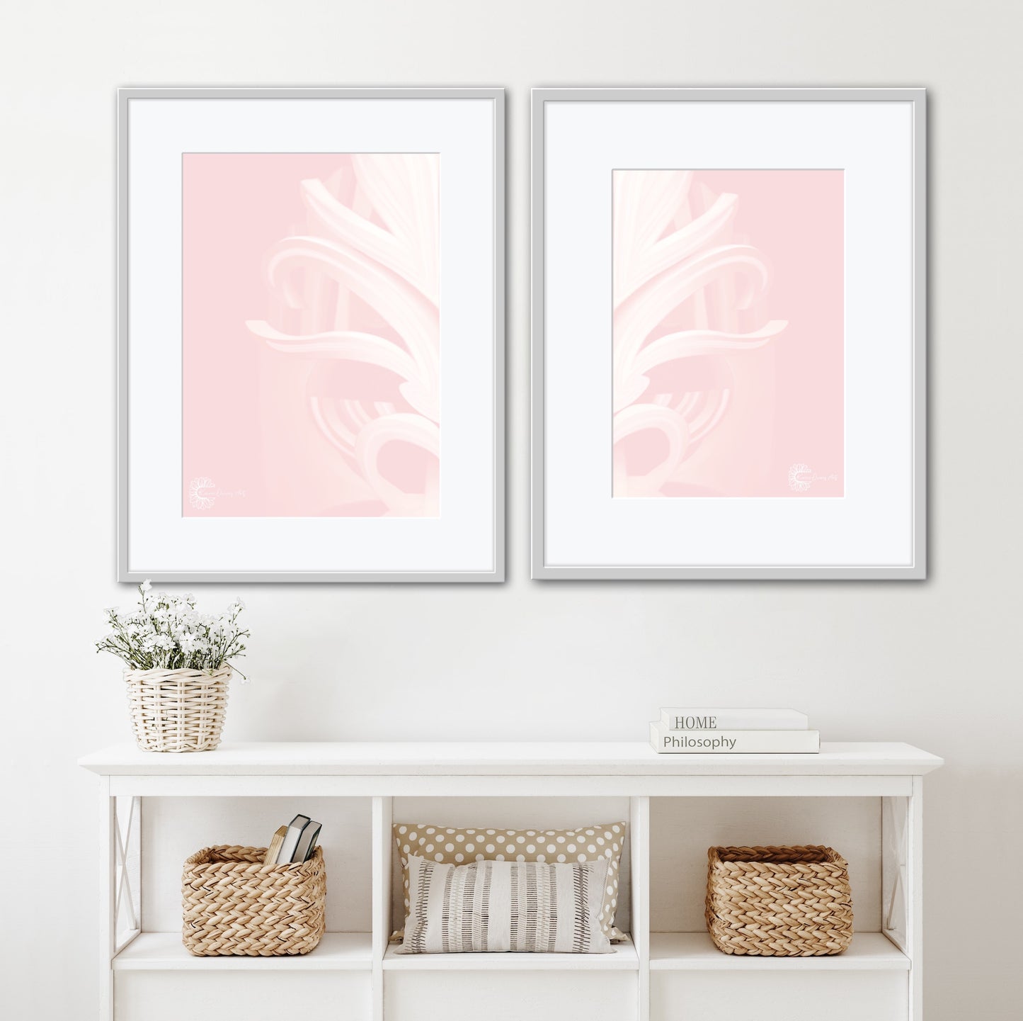 Wellington Māori ancestor in pink, poster print.