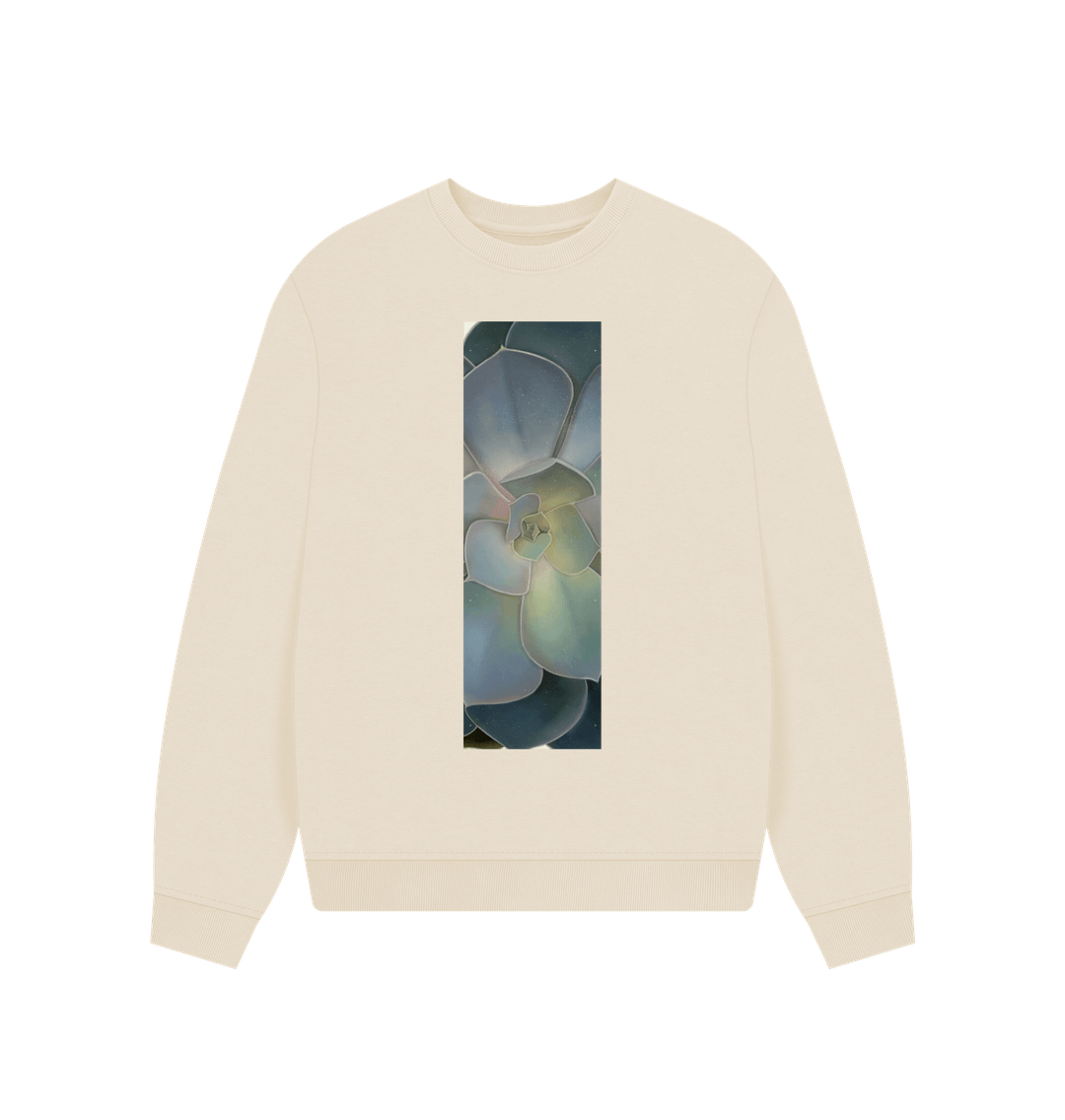 Oat Women\u2019s green ombr\u00e9 succulent oversized Sweater.