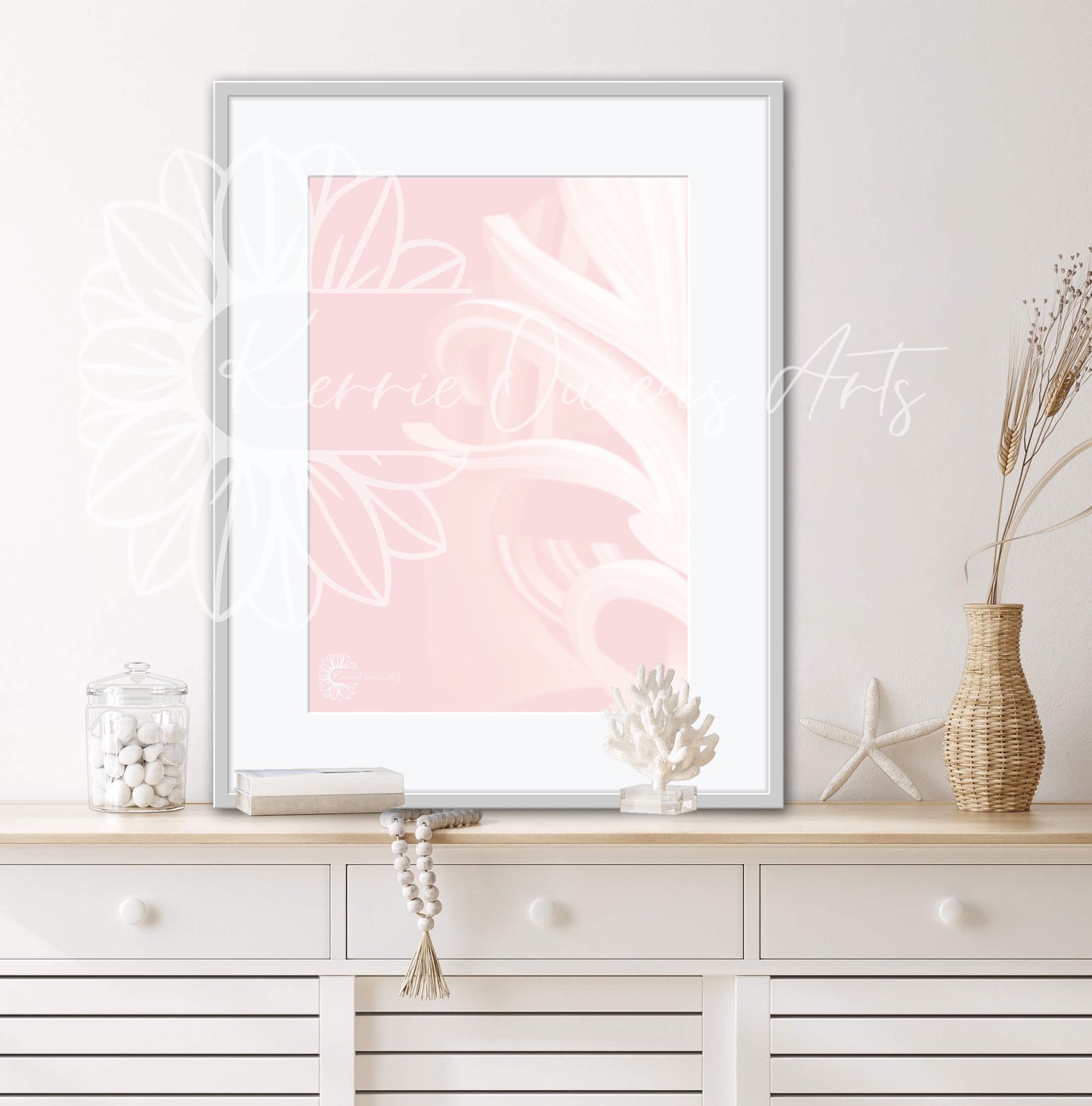 Wellington Māori ancestor in pink, poster print.