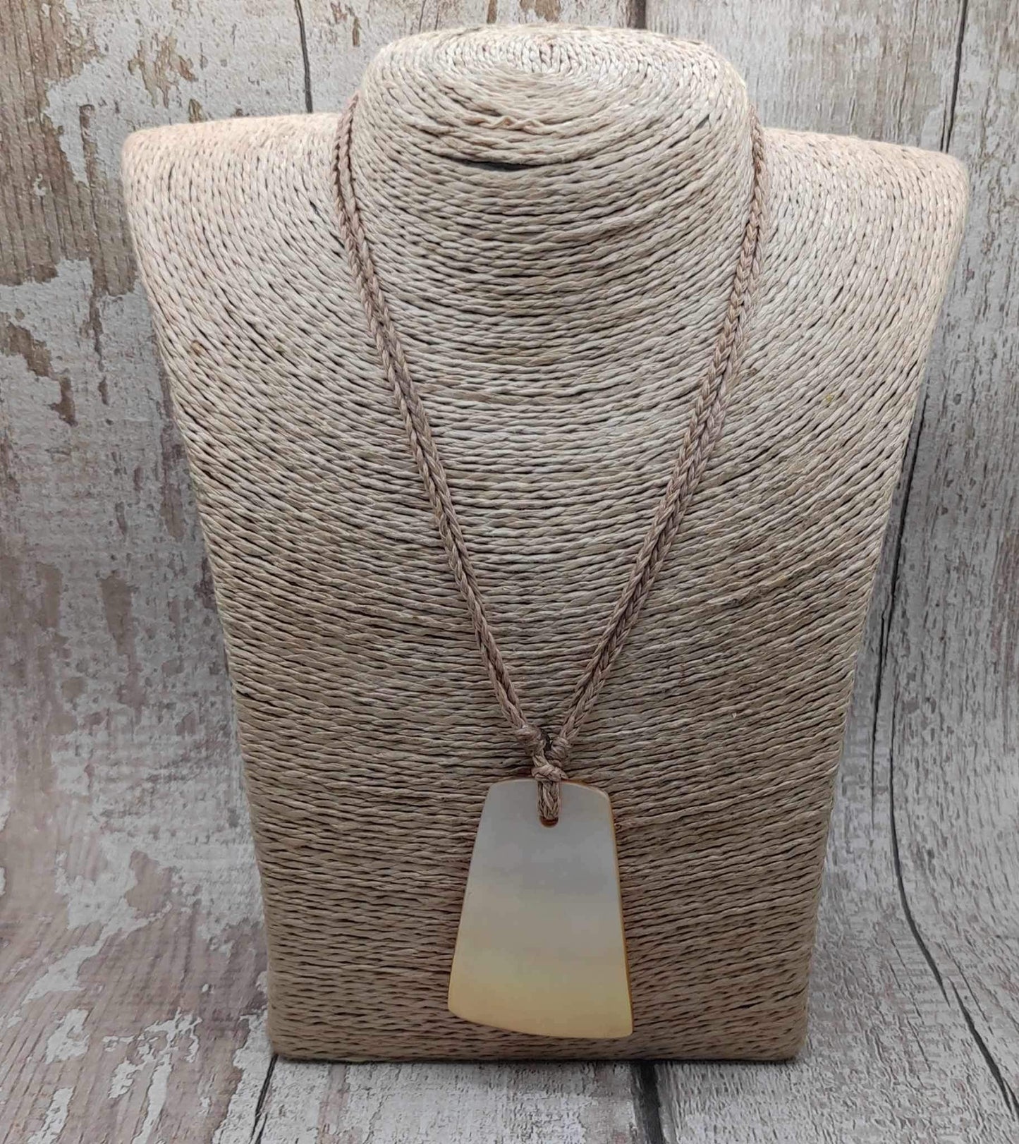 Mother of park Toki inspired shell pendant.