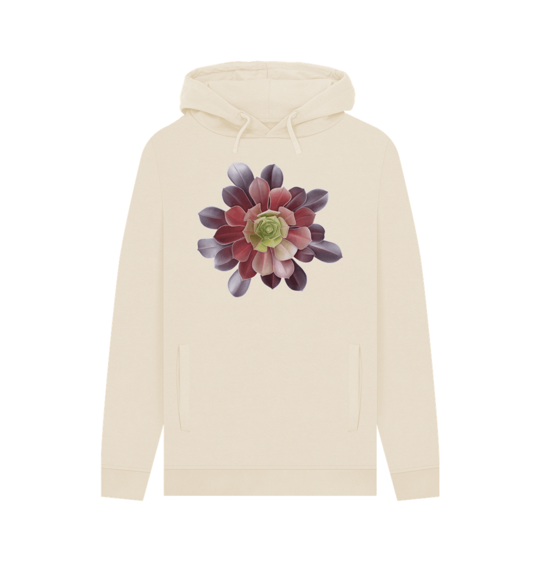 Oat Unisex green to purple ombr\u00e9 succulent hoodie.