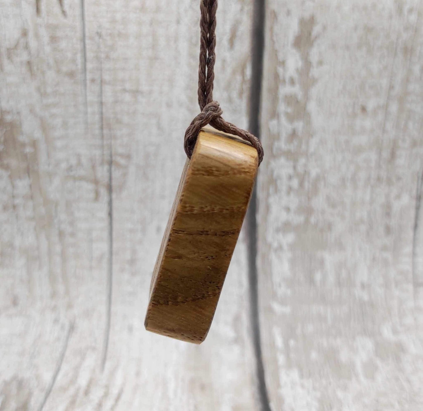 Oak wood sacral chakra and sunstone inlay.