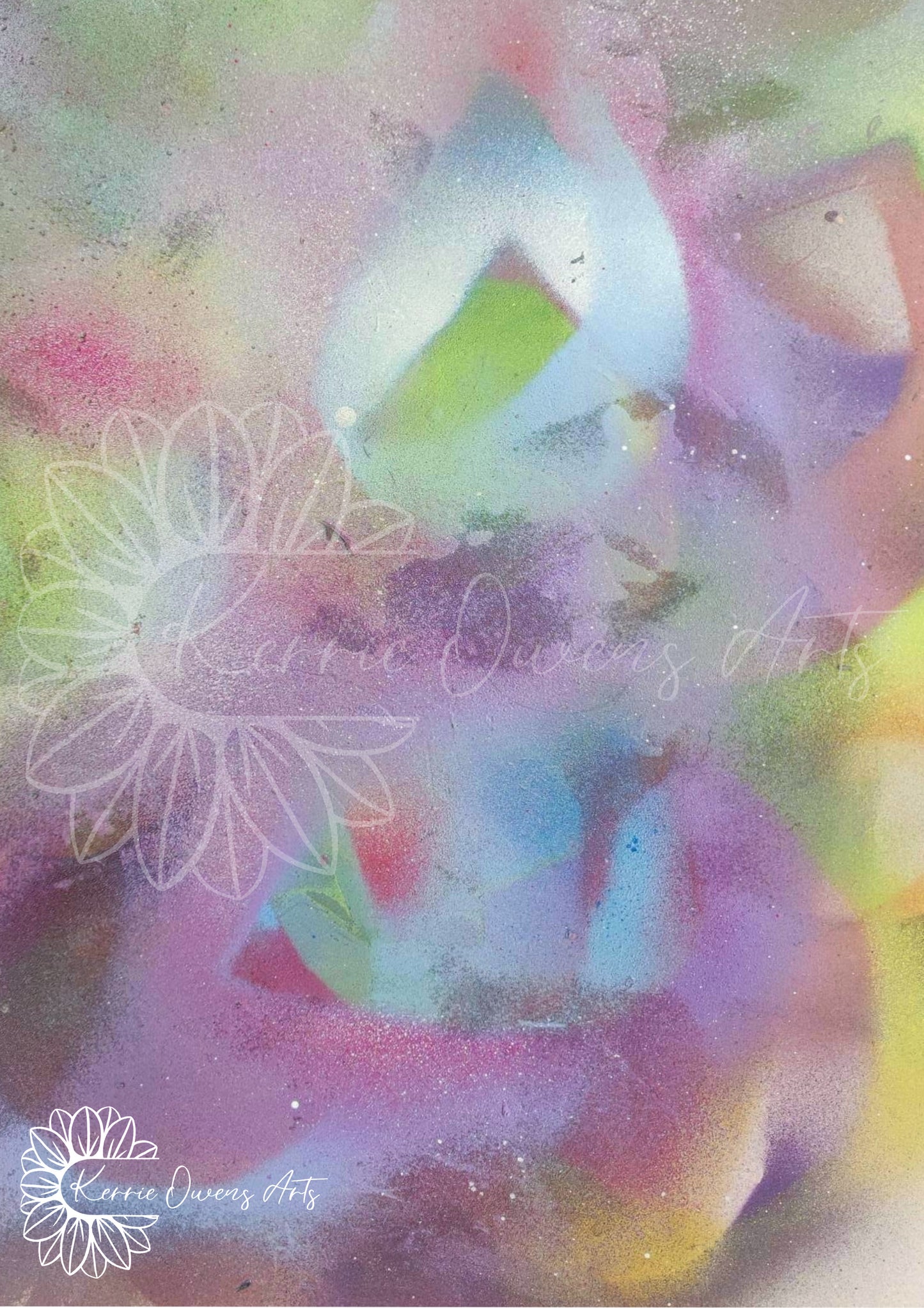 Pastel spray paint texture, photography print, digital download.