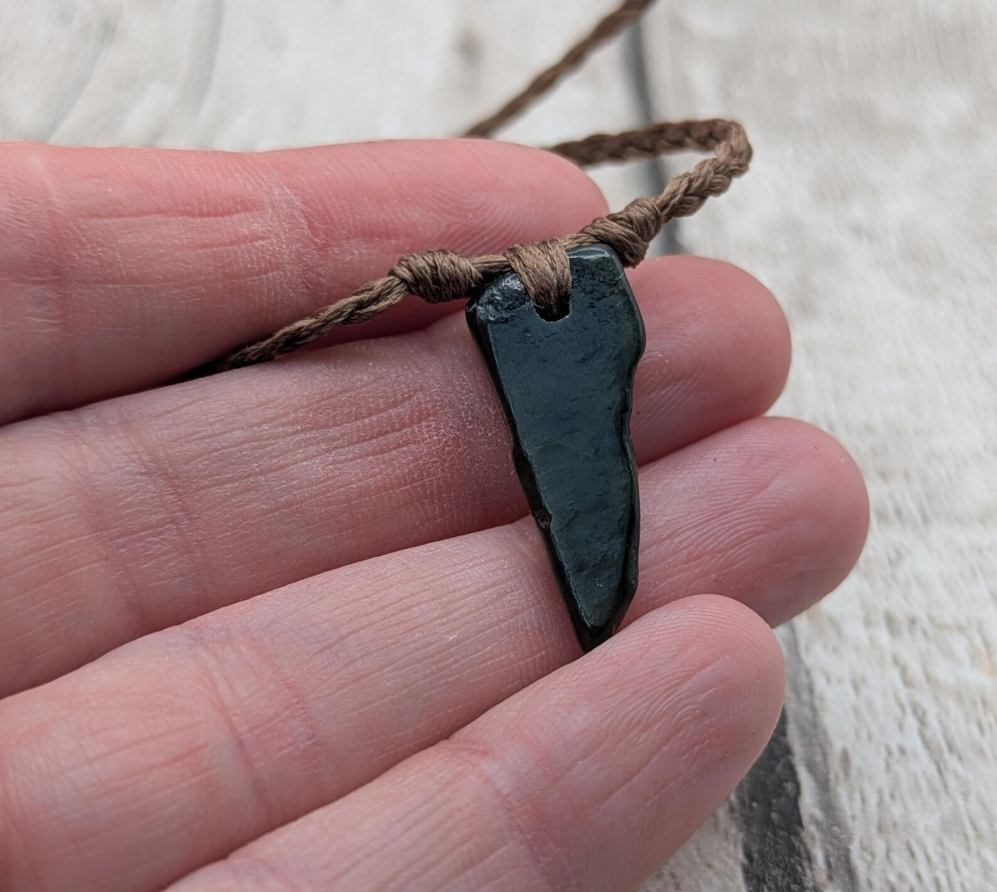 Pounamu greenstone tumbled jade adjustable bracelet.
