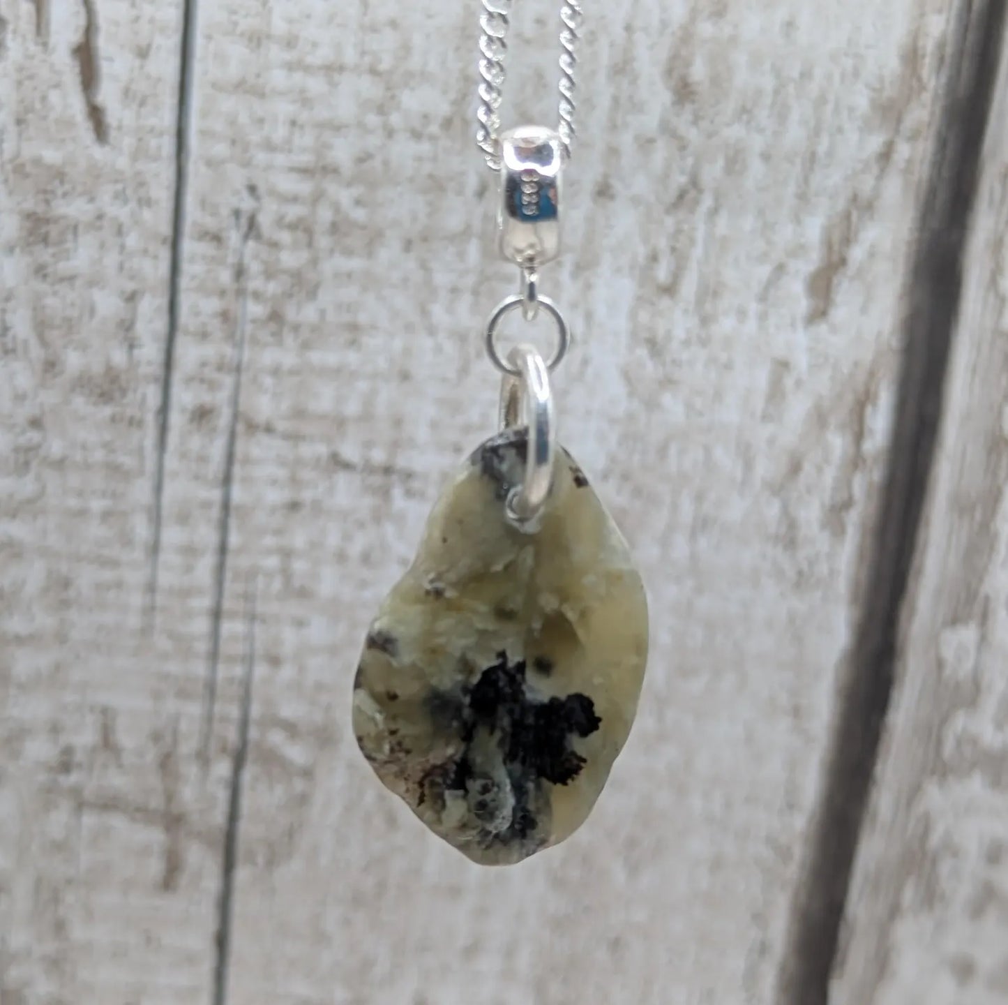 New Zealand Pounamu Jade Pendant on Sterling Silver Chain – Tumbled polished Greenstone Necklace, spiritual talisman, cultural amulet.