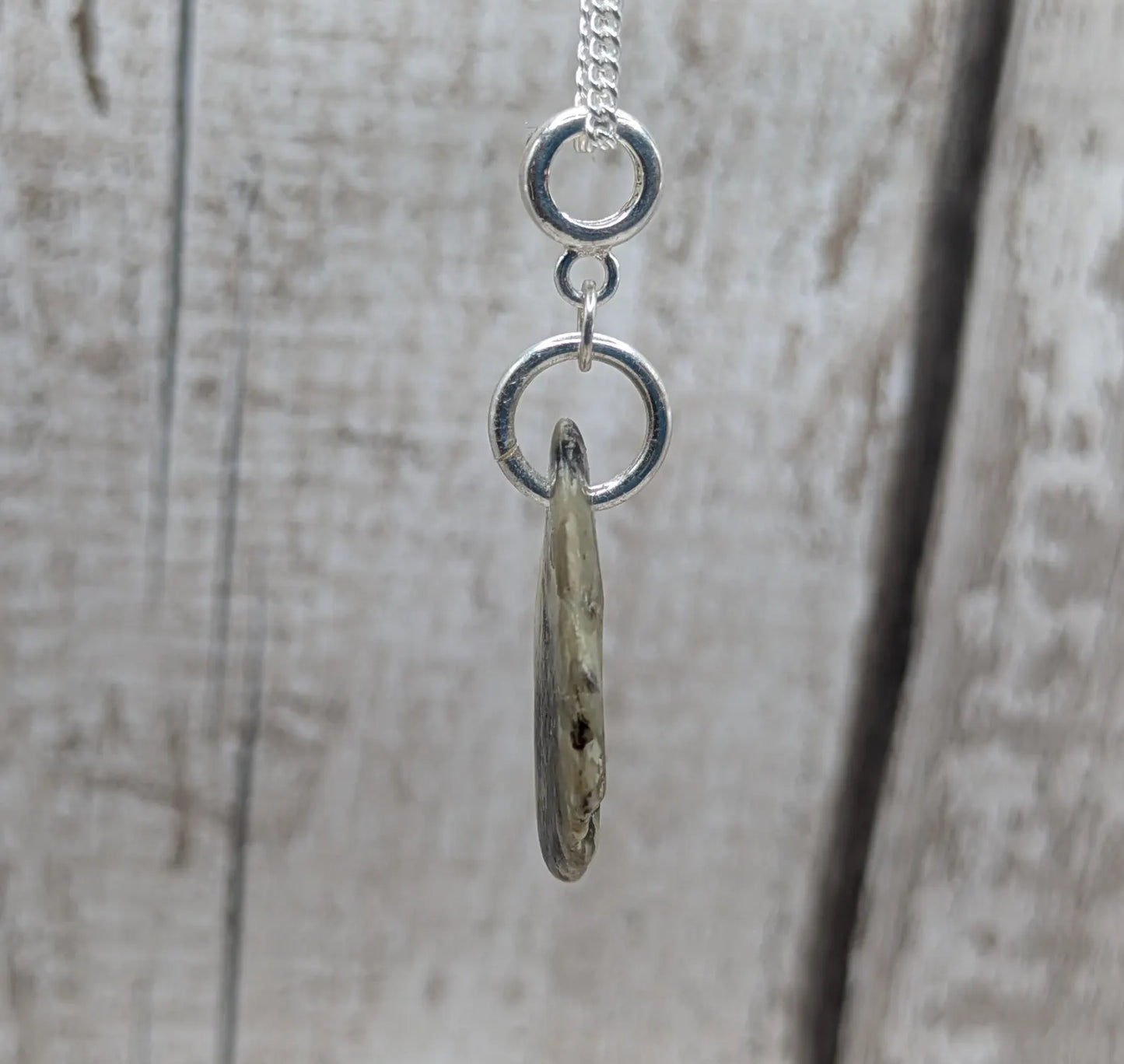 New Zealand Pounamu Jade Pendant on Sterling Silver Chain – Tumbled polished Greenstone Necklace, spiritual talisman, cultural amulet.
