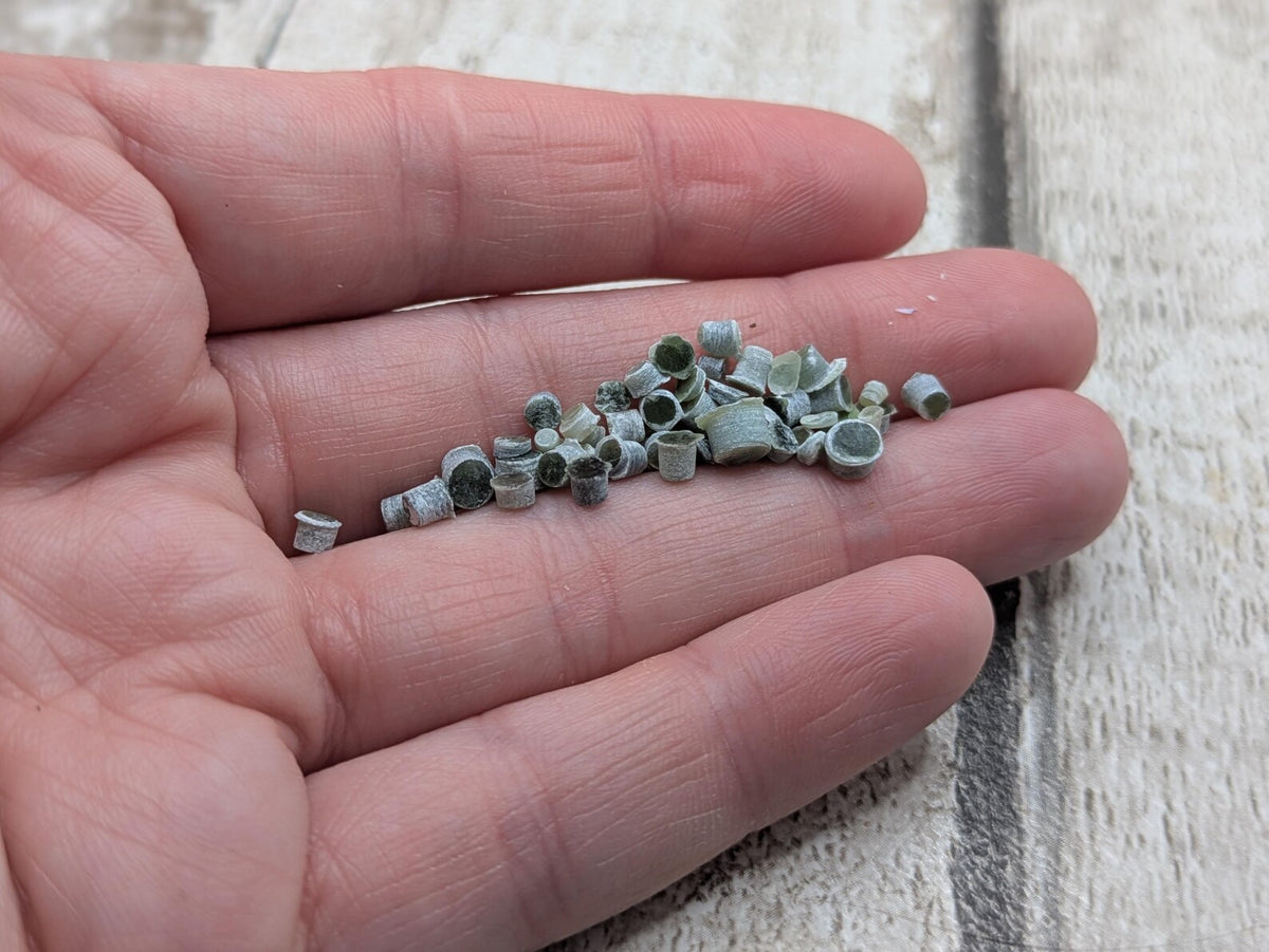 New Zealand pounamu jade inlay dots.