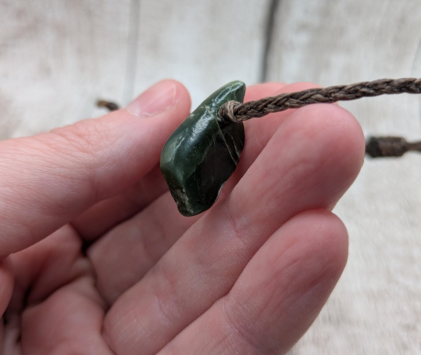 New Zealand Pounamu jade Adjustable bracelet.