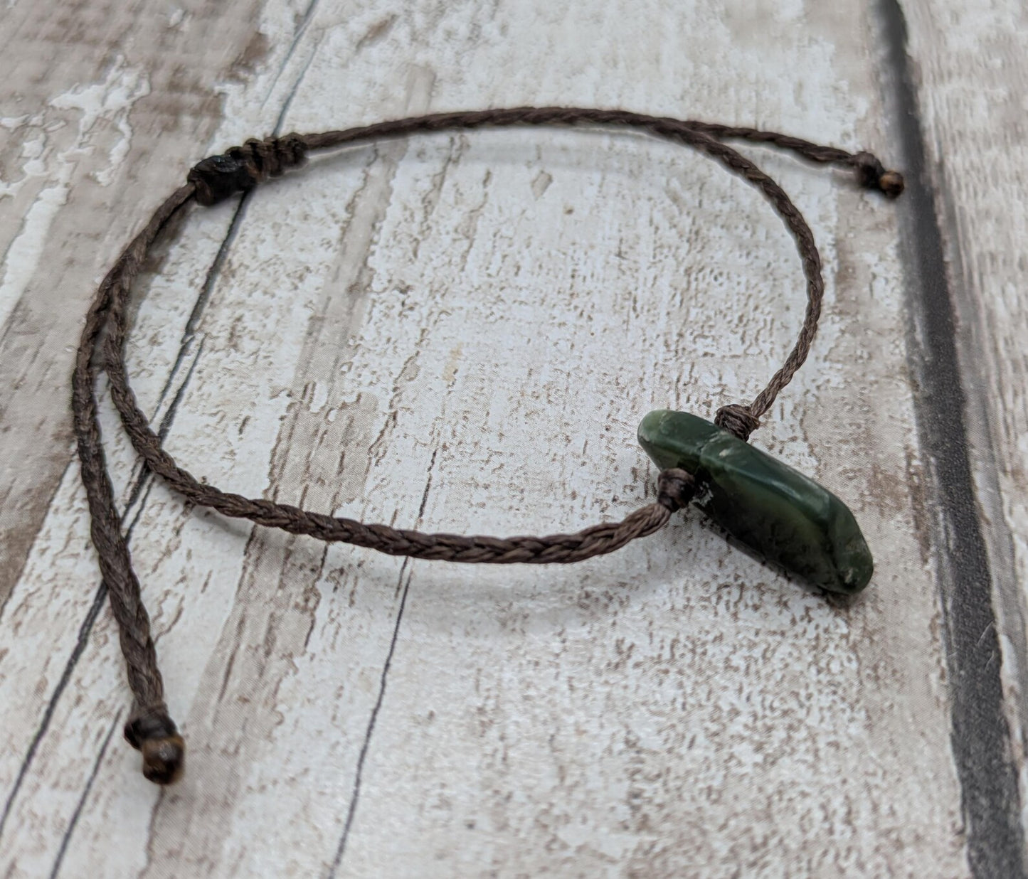 New Zealand Pounamu jade Adjustable bracelet.