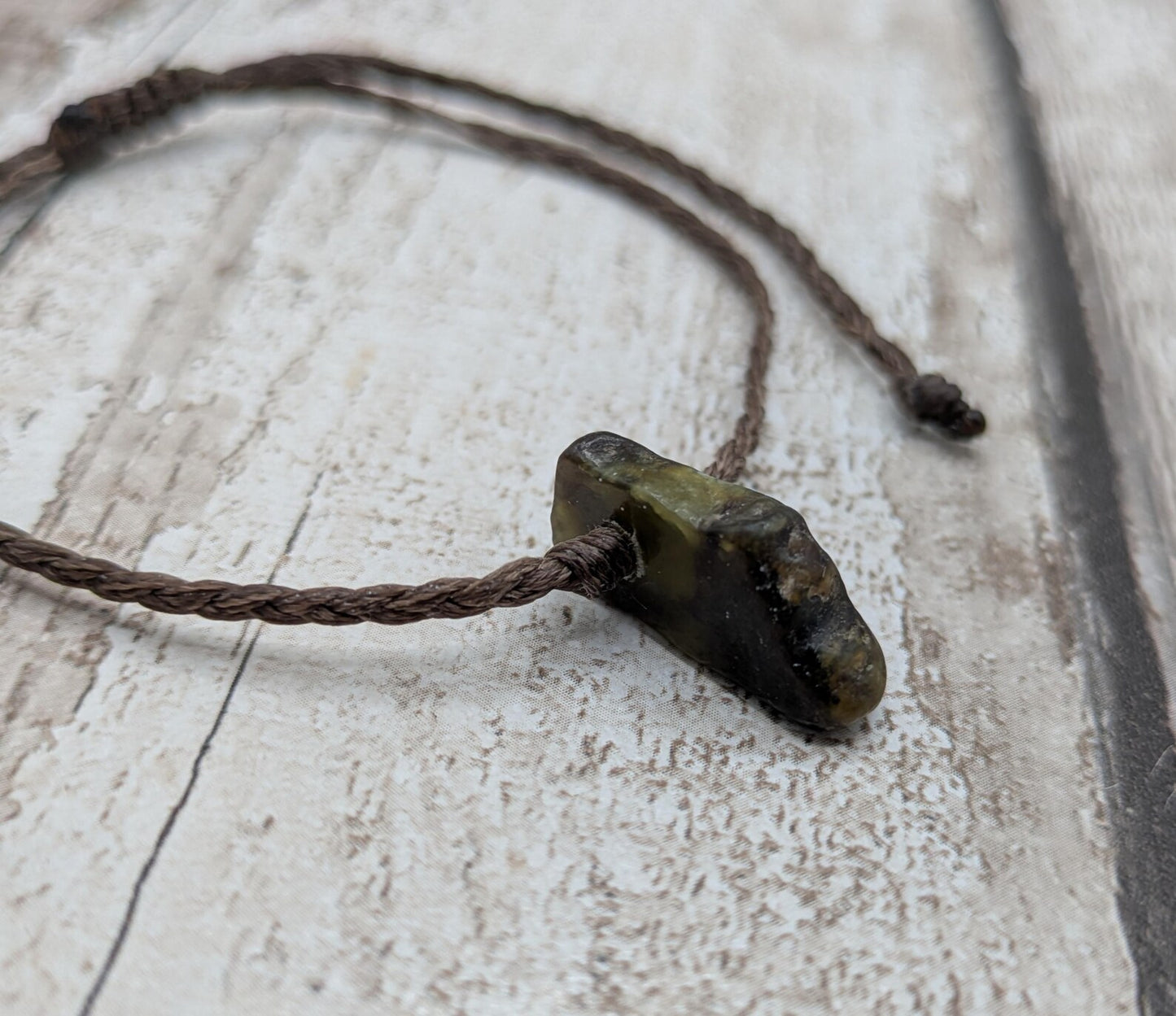 New Zealand Pounamu greenstone Jade adjustable bracelet.