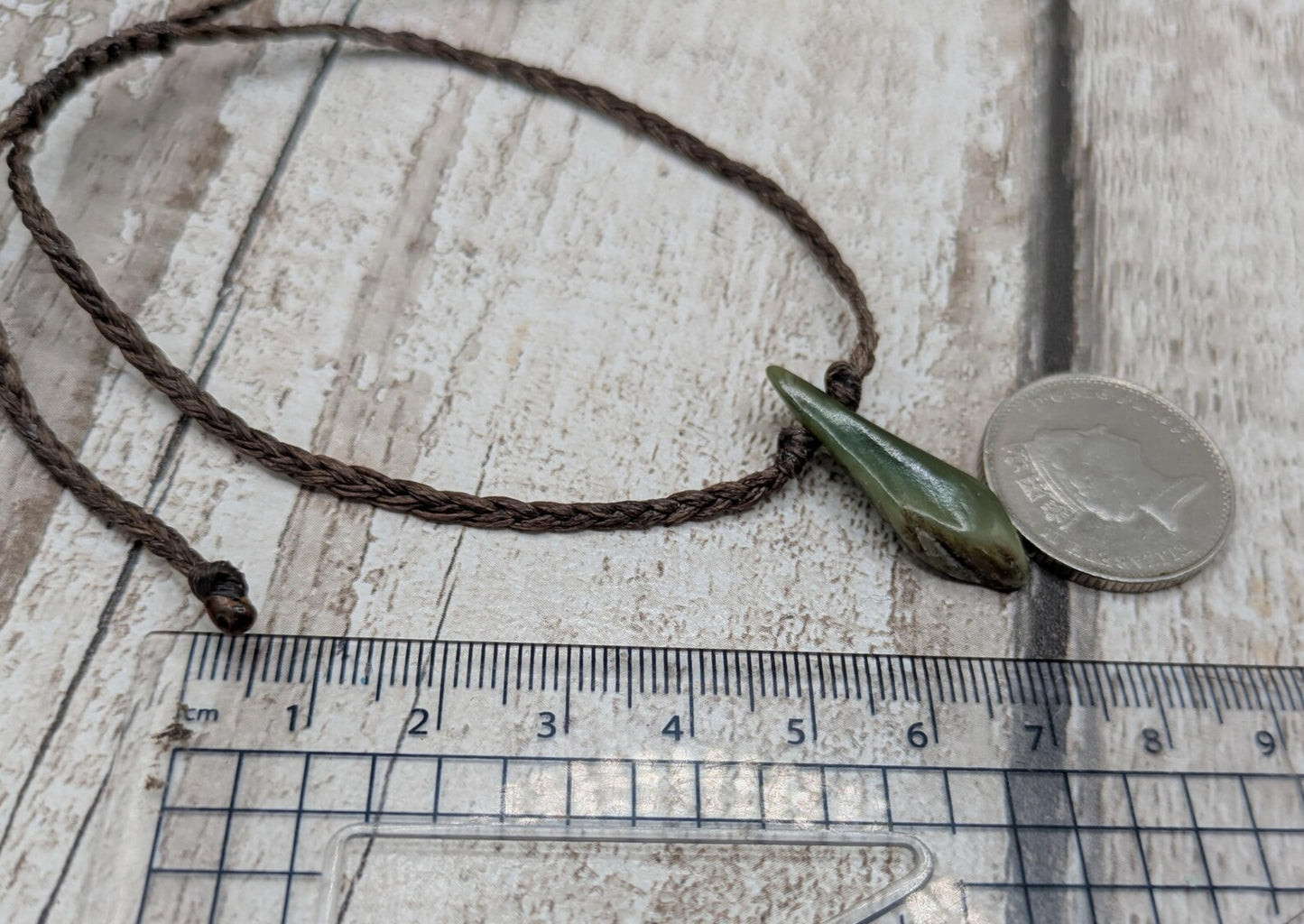 New Zealand Pounamu greenstone jade adjustable bracelet