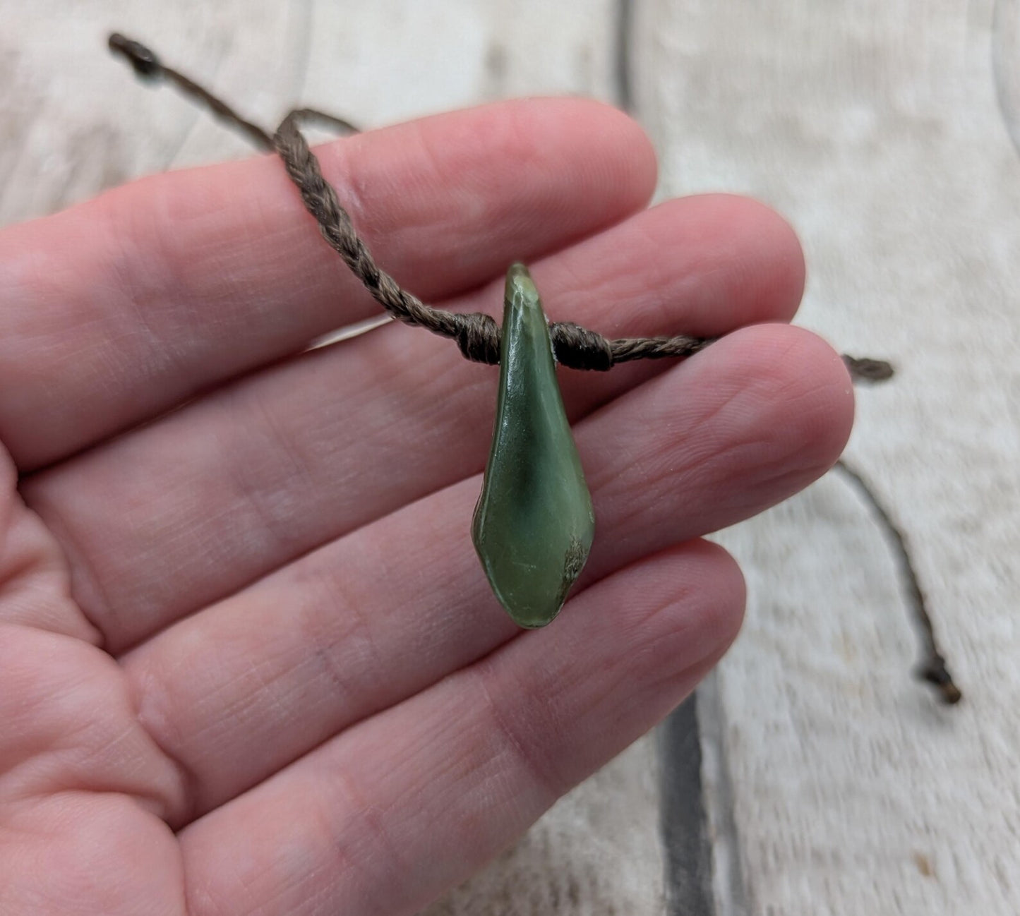 New Zealand Pounamu greenstone jade adjustable bracelet