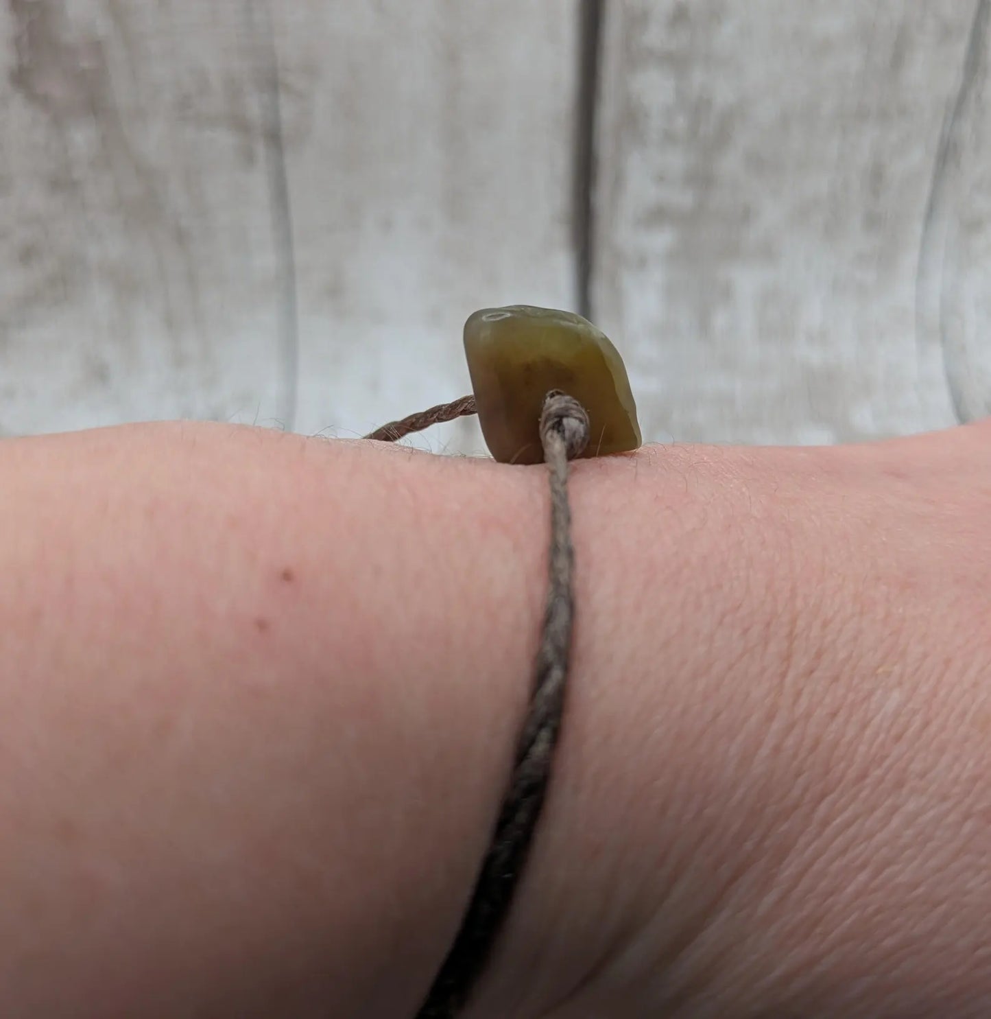 New Zealand Pounamu greenstone jade adjustable bracelet