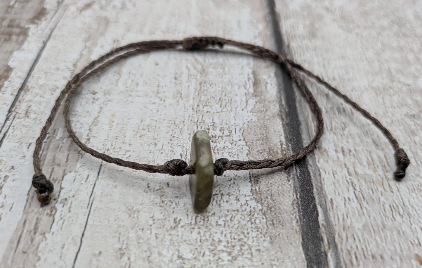 New Zealand Pounamu greenstone jade adjustable bracelet