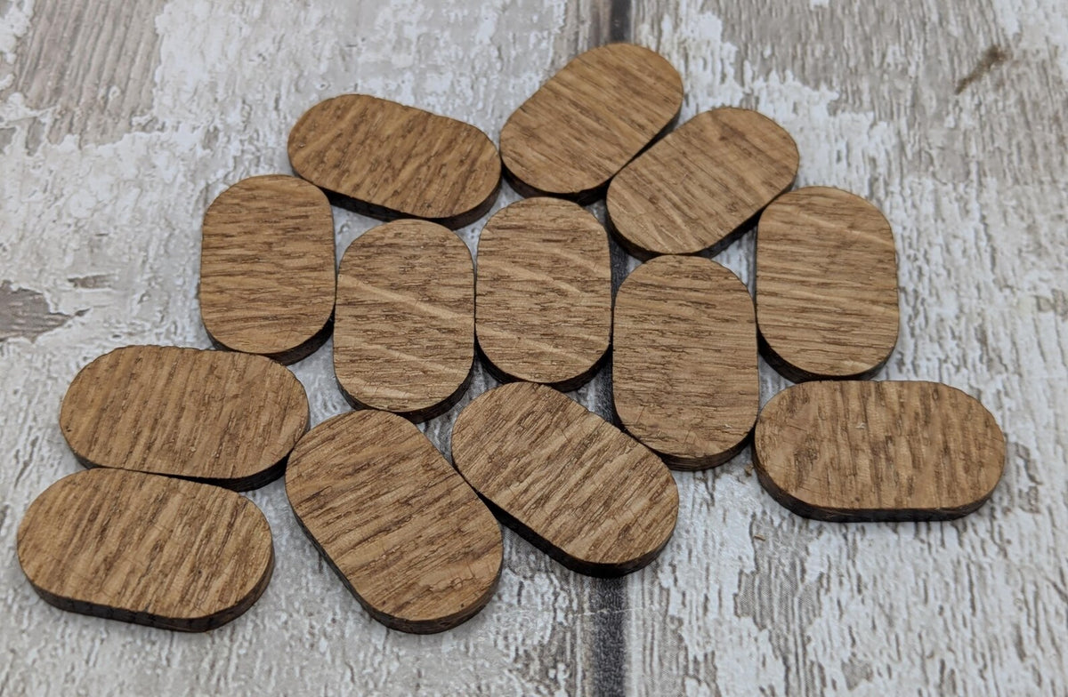 Oak wood beginner planetary oracle tiles.