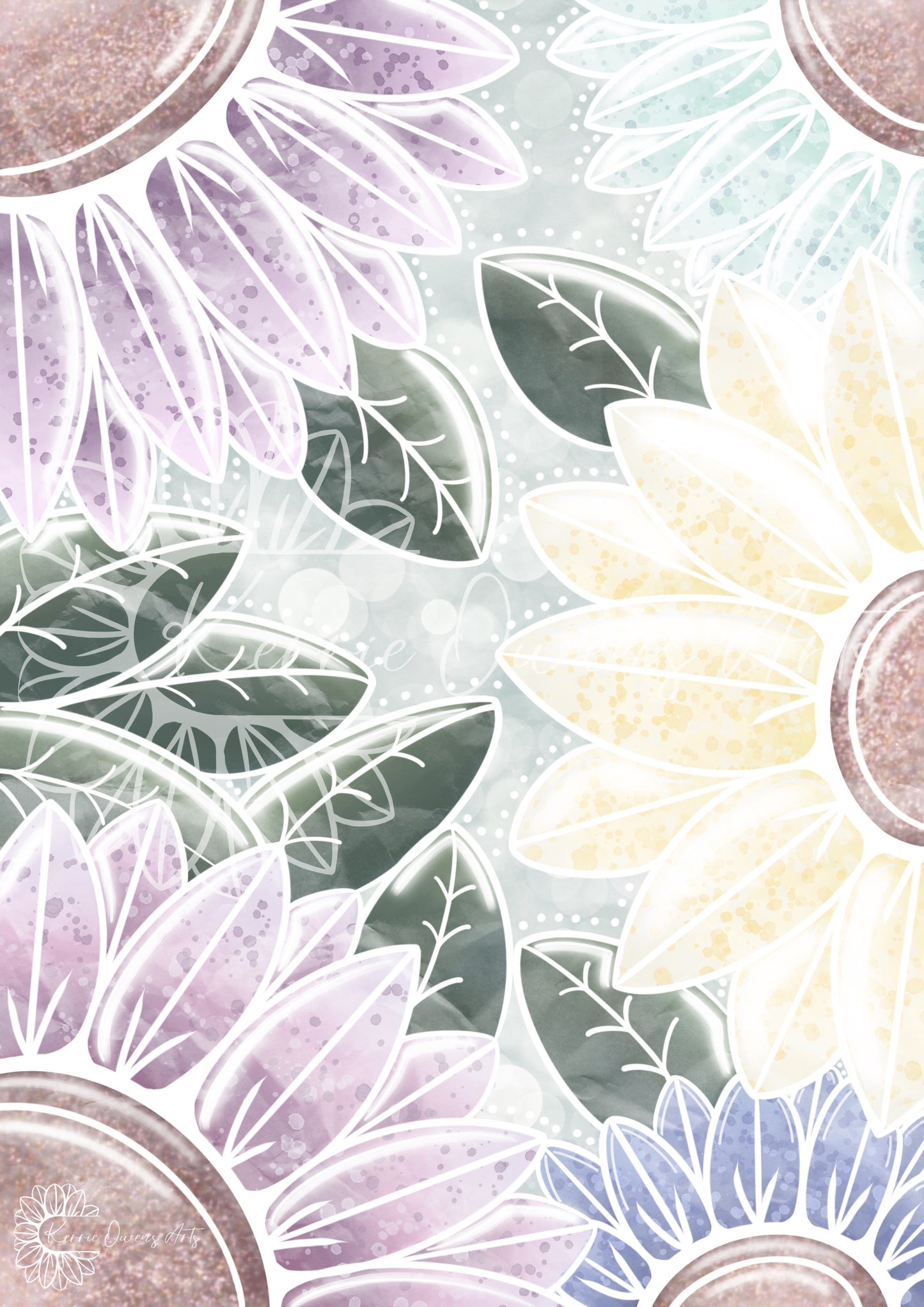 In the flower garden poster prints.