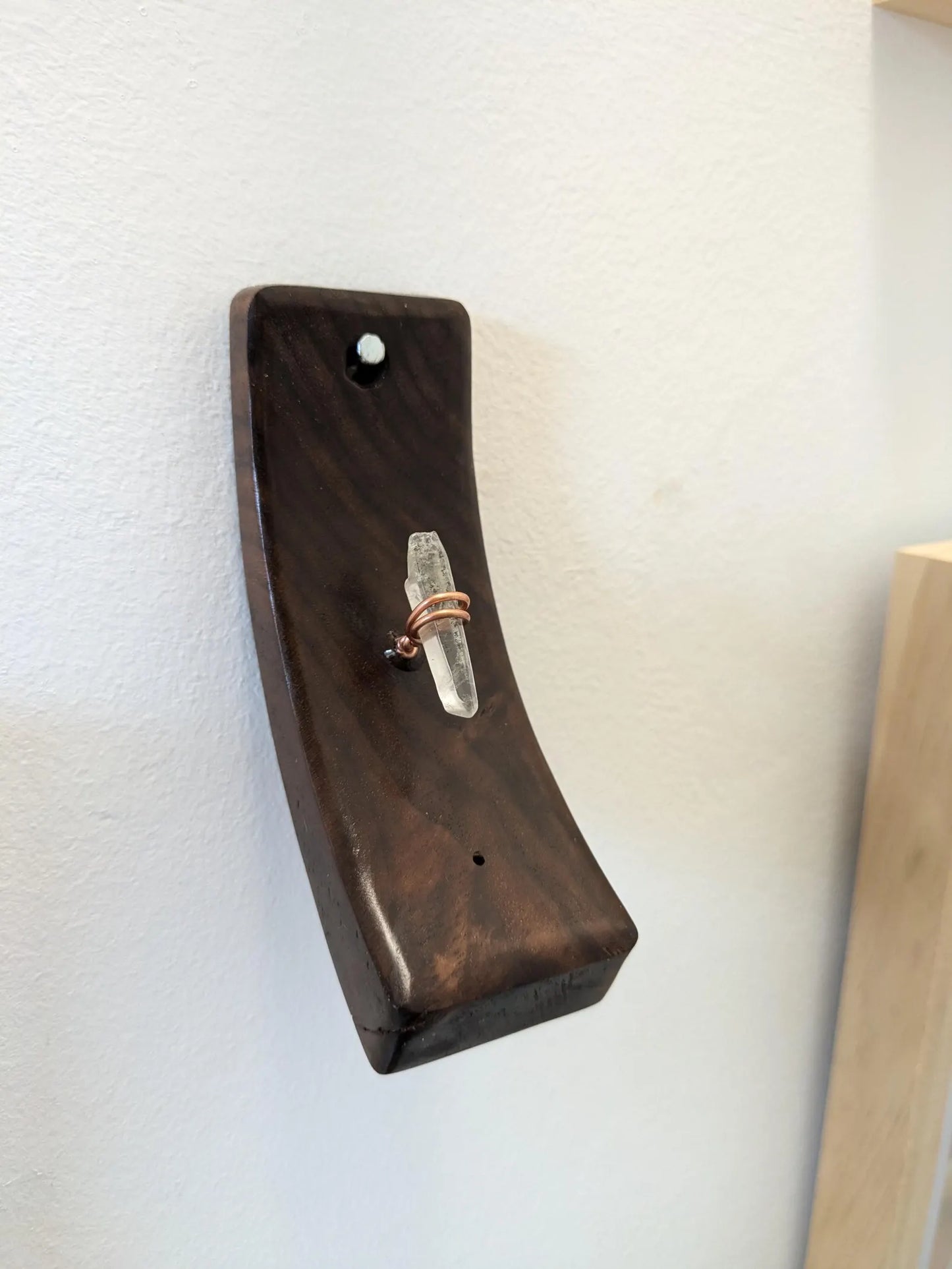Walnut woodland Tibetan quartz incense holder.