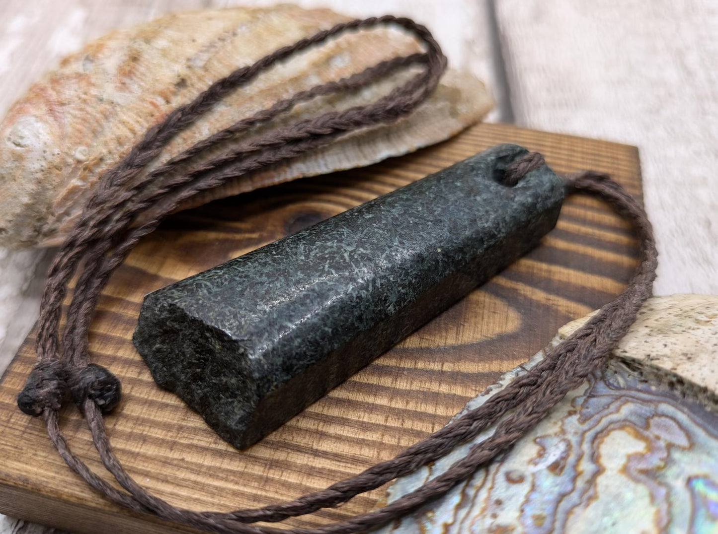 Stonehenge preselli bluestone roimata style pendant.
