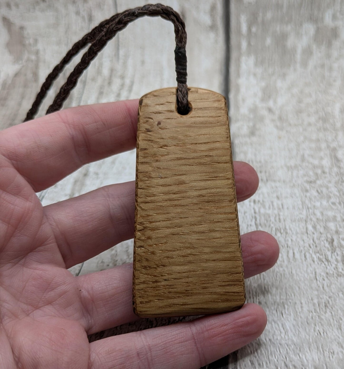 Whiskey barrel oak wood Pleiades star cluster constellation pendant.