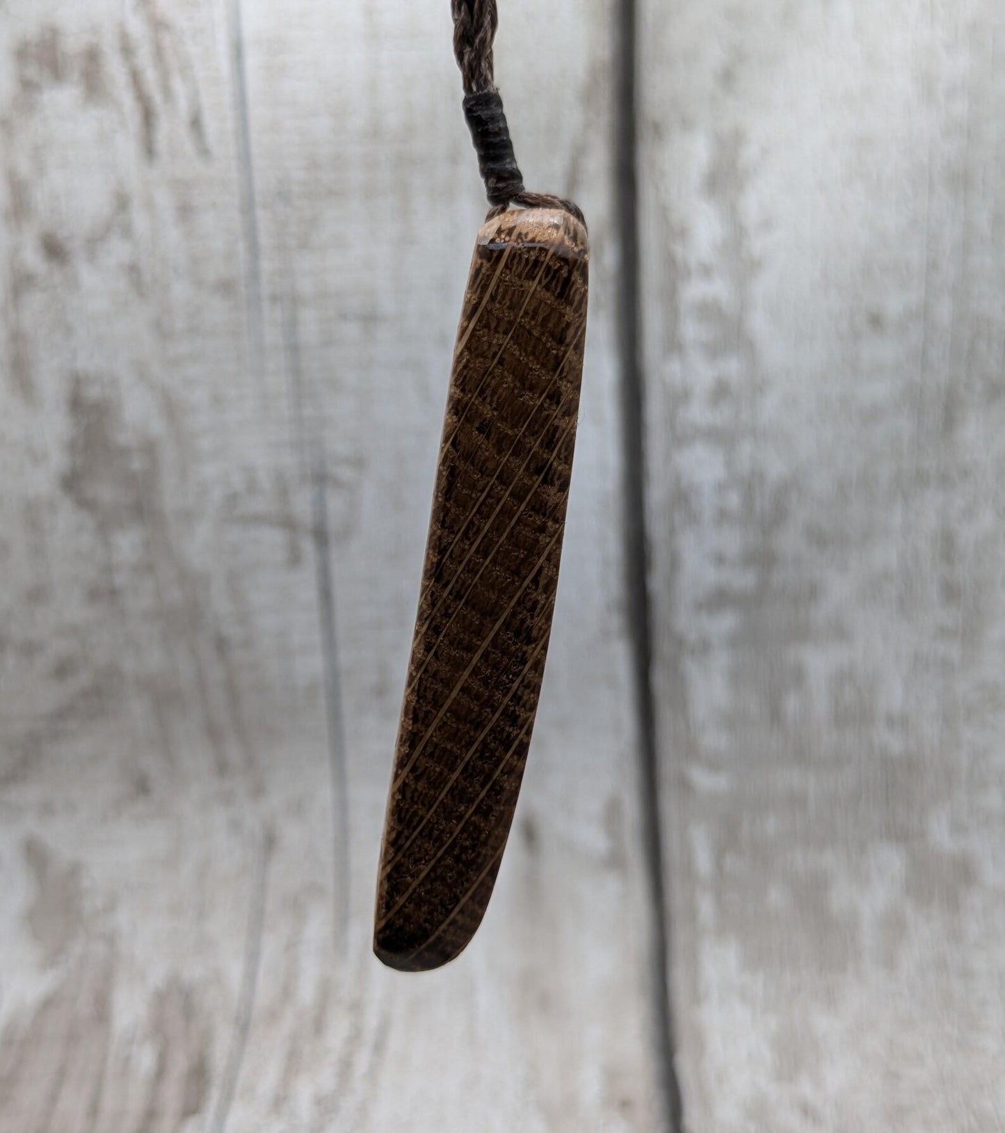 Whiskey barrel oak wood Pleiades star cluster constellation pendant.