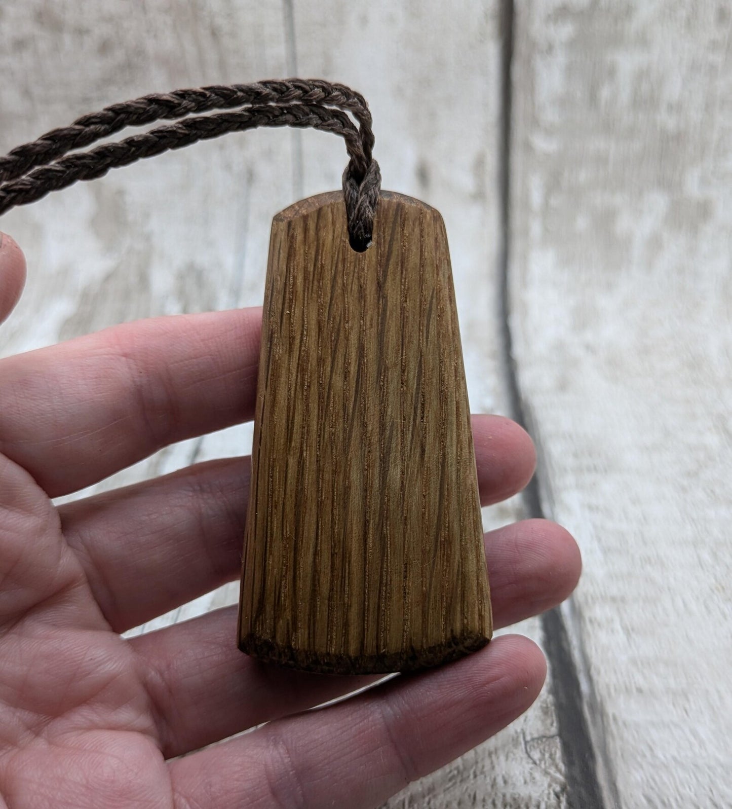 Whiskey barrel oak Pleiades star system pendent.