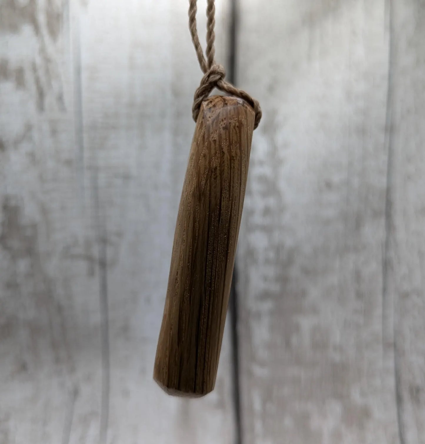 Whiskey barrel oak wood pendant Pleiades star constellation.