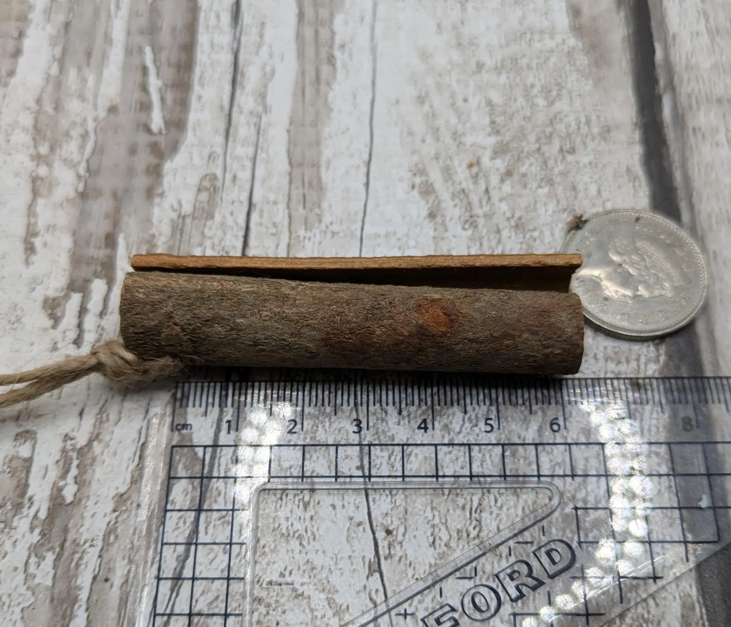 Cinnamon rolled hanging decoration.