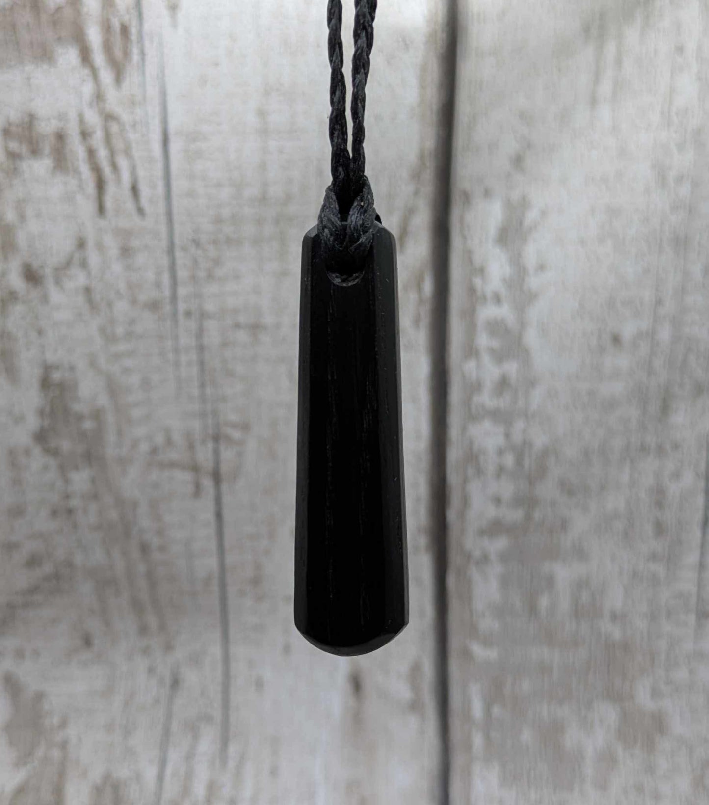 Made to order Fenland bog oak roimata drop pendant.