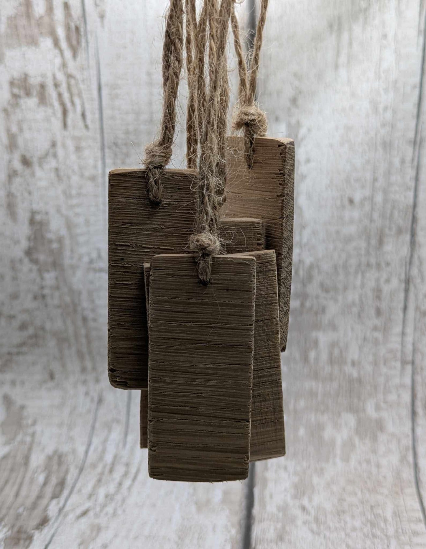 Oak wood decoration blanks. 6 pack.