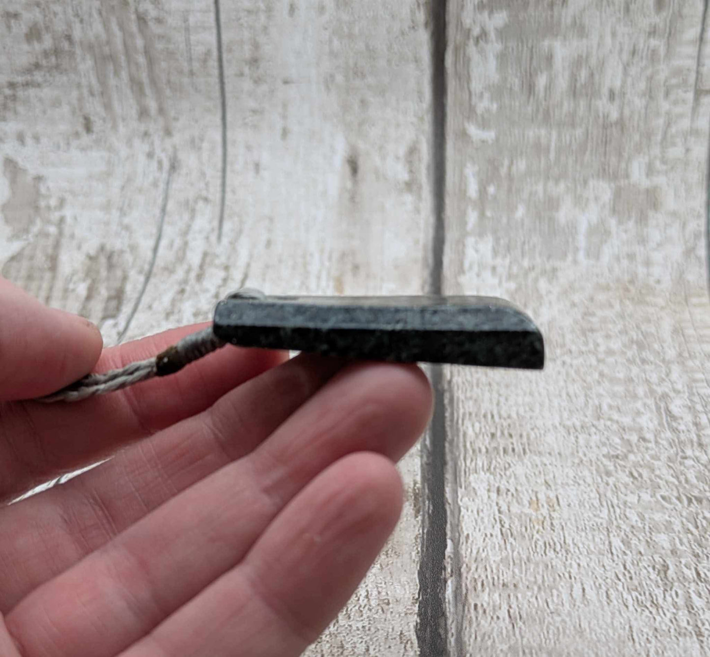Preselli “Stonehenge” bluestone, Hei Toki adze styled pendant.