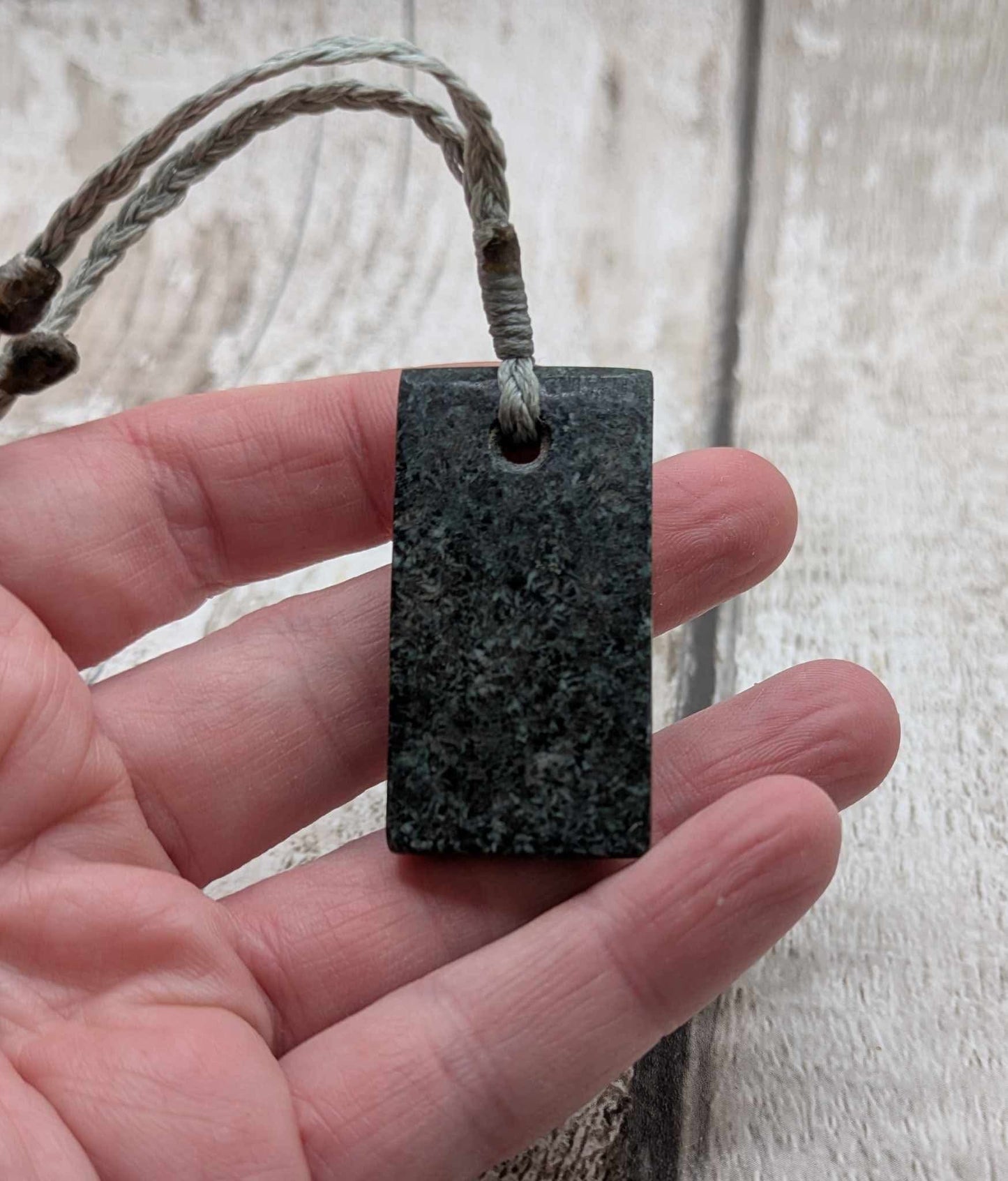 Preselli “Stonehenge” bluestone, Hei Toki adze styled pendant.