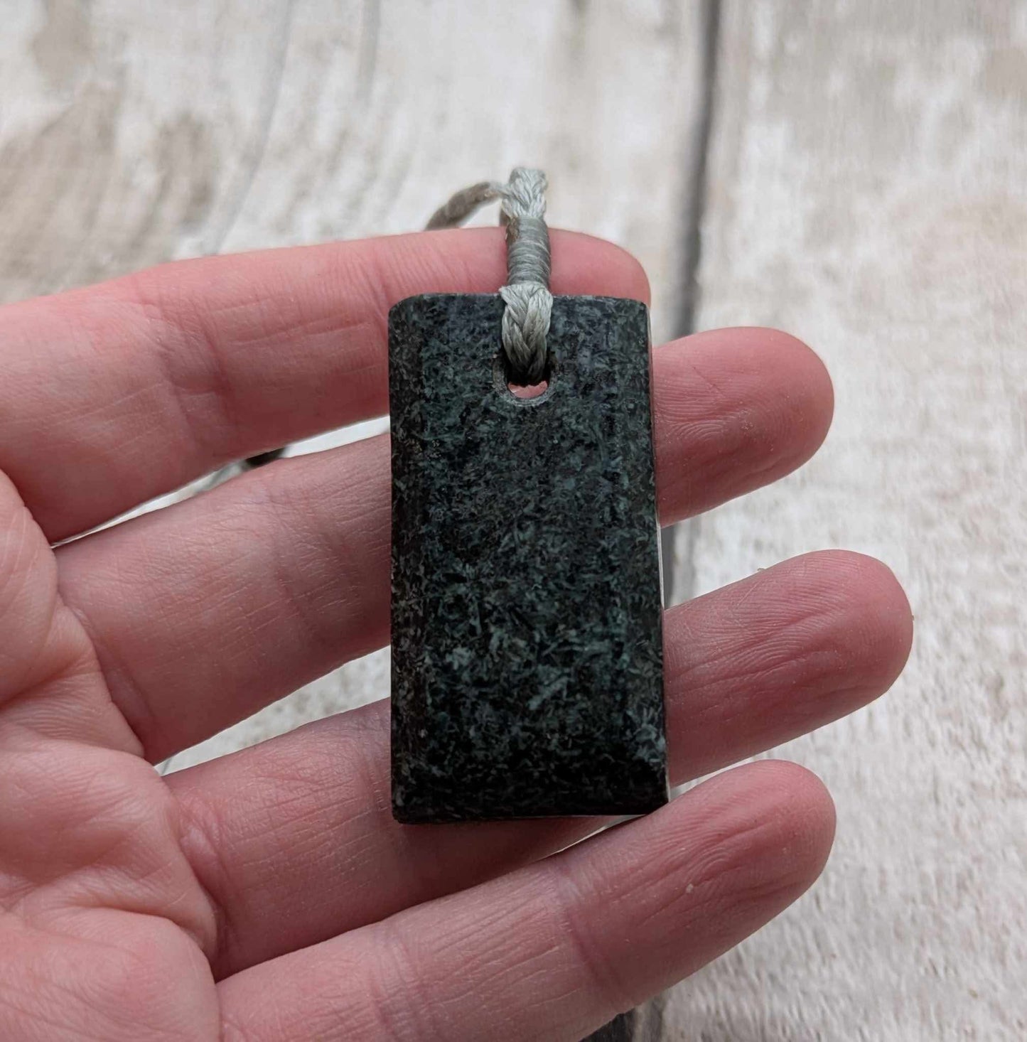 Preselli “Stonehenge” bluestone, Hei Toki adze styled pendant.