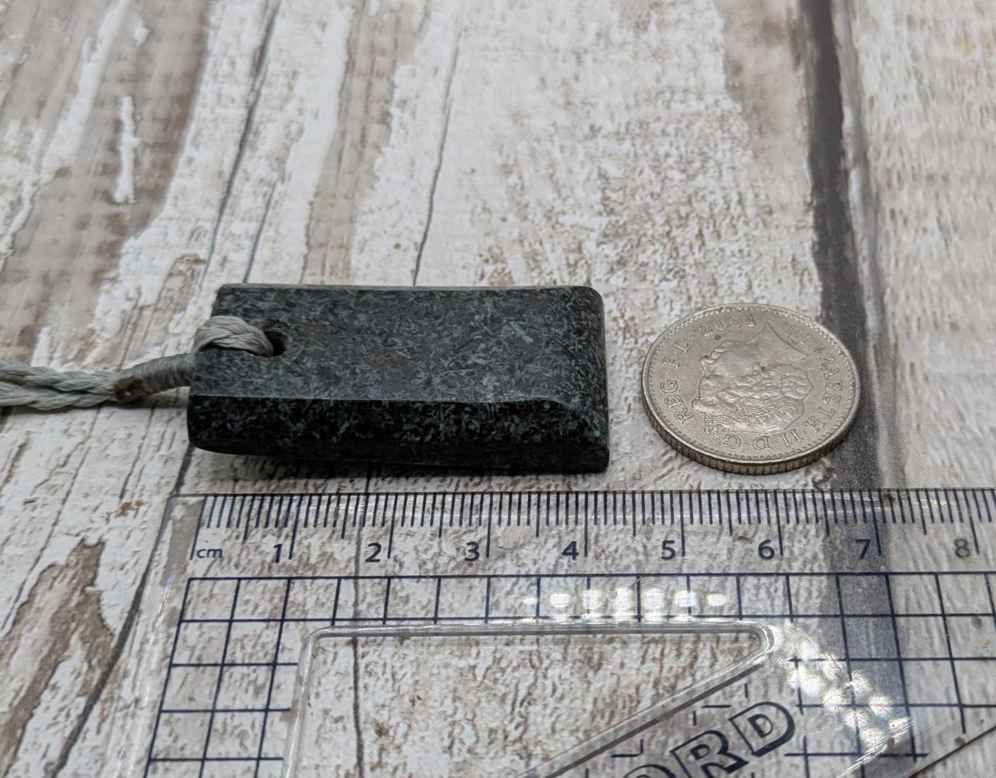 Preselli “Stonehenge” bluestone, Hei Toki adze styled pendant.