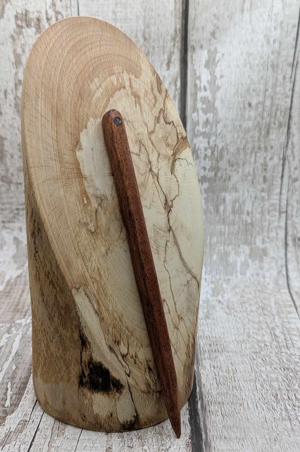 Sepele mahogany and Ethiopian Opal hair stick