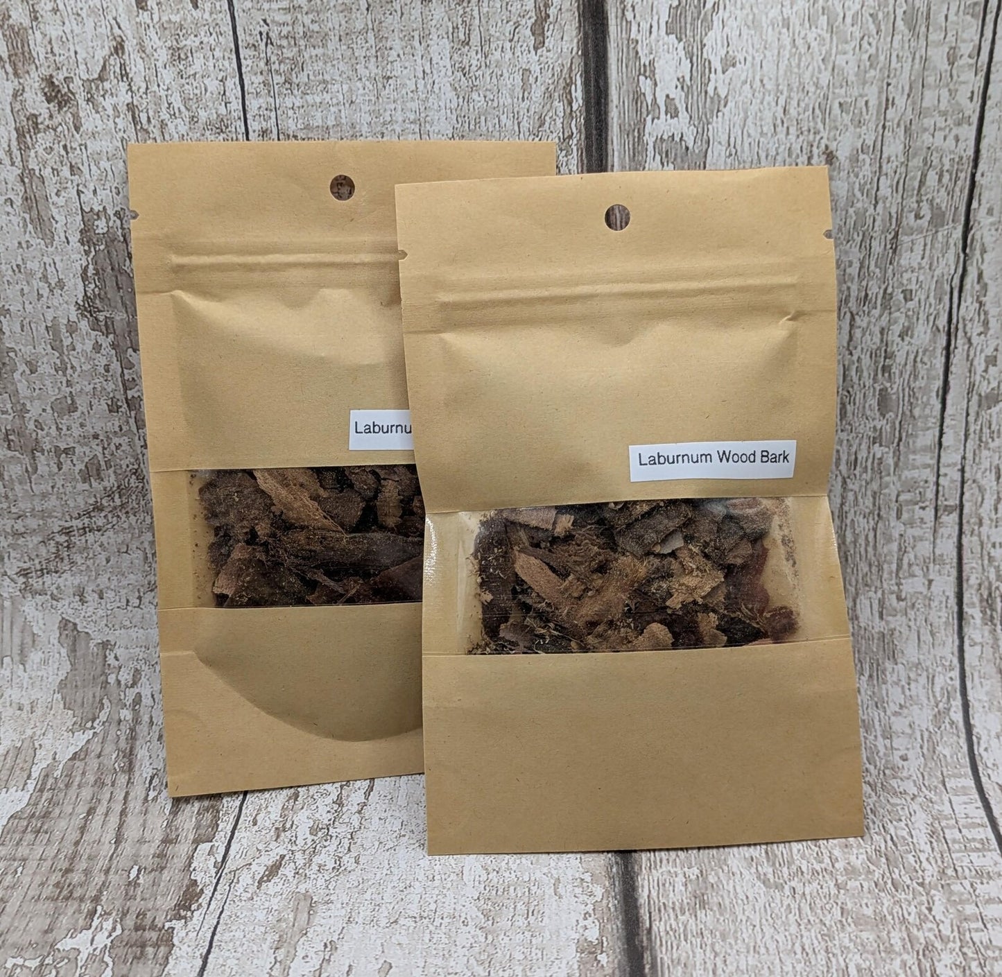 Laburnum wood bark pouch.