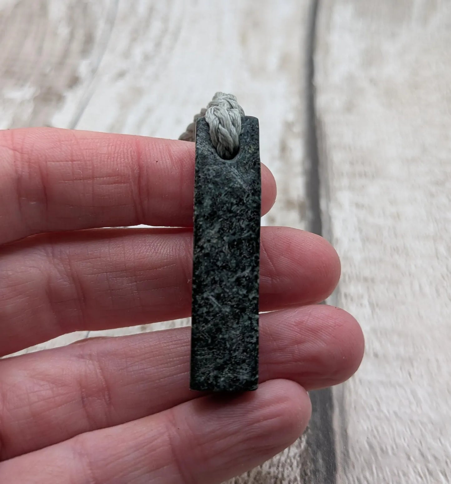 Made to order Preseli Bluestone Stonehenge Pendant with Live Edge - Sacred Stone Jewellery, Handcrafted simple Crystal Talisman.