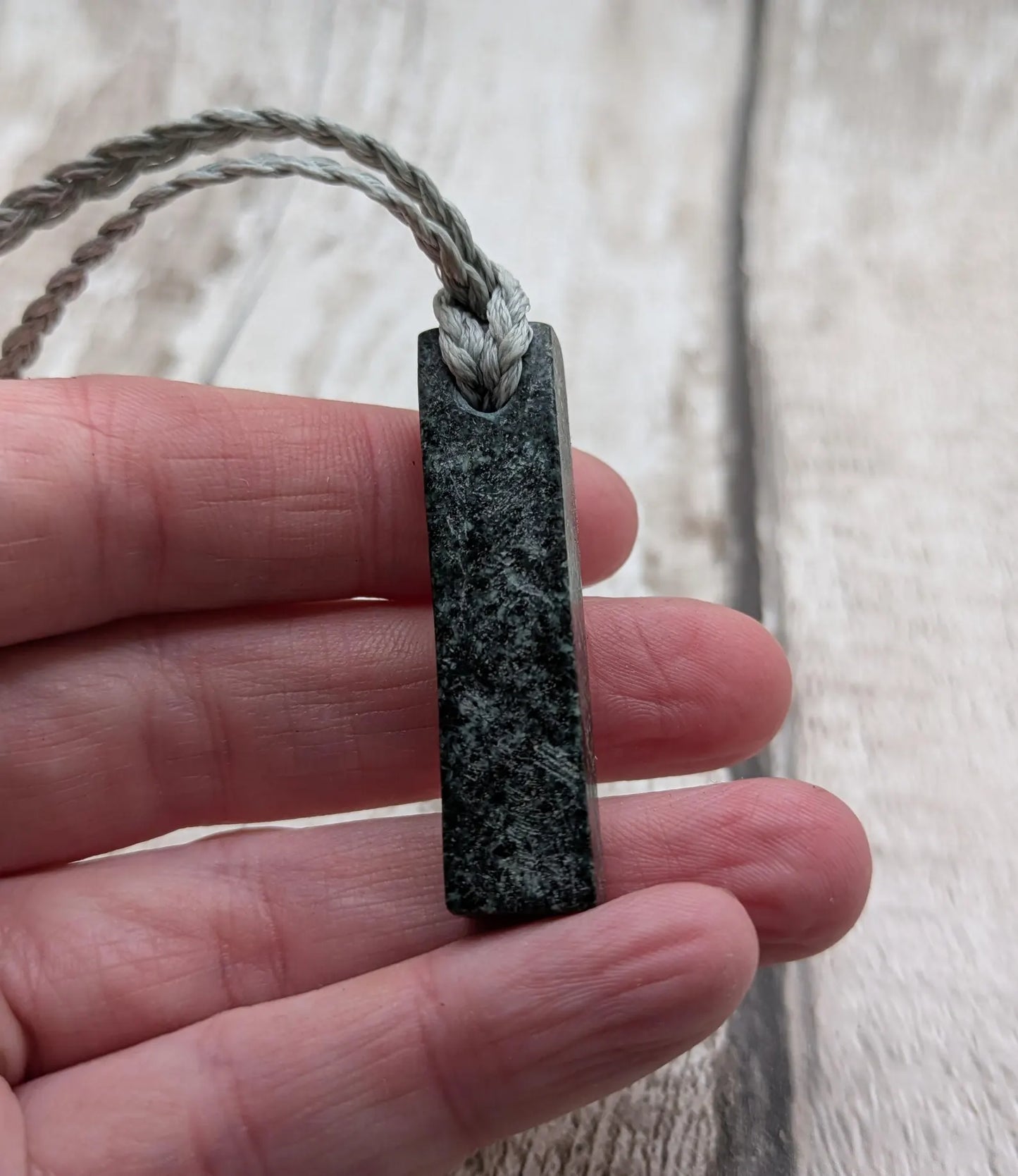 Made to order Preseli Bluestone Stonehenge Pendant with Live Edge - Sacred Stone Jewellery, Handcrafted simple Crystal Talisman.