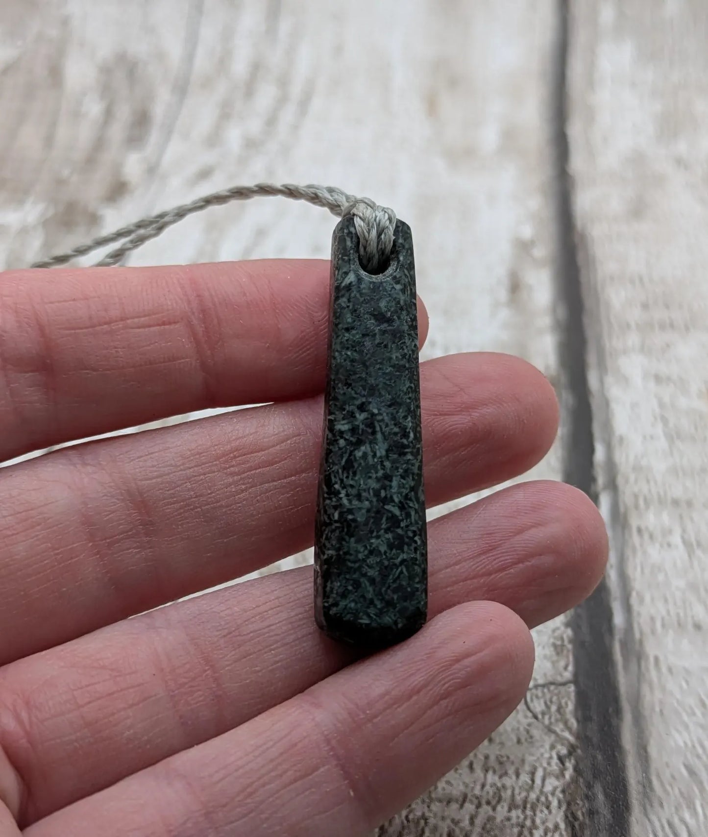 Made to order, Preseli Bluestone Stonehenge Pendant roimata teardrop- Sacred Stone Jewellery, Handcrafted Crystal Talisman
