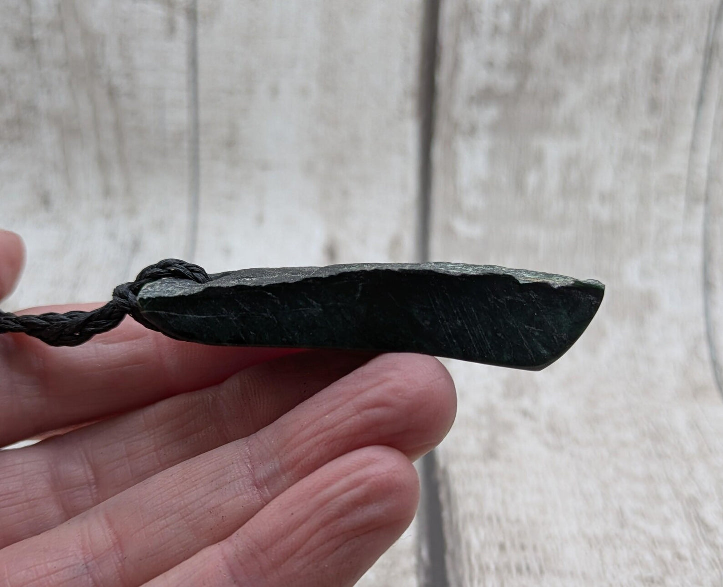 New Zealand serpentine pounamu pendant - Raw + Polished, hand crafted Aotearoa Necklace, Spiritual & Cultural Jewellery.
