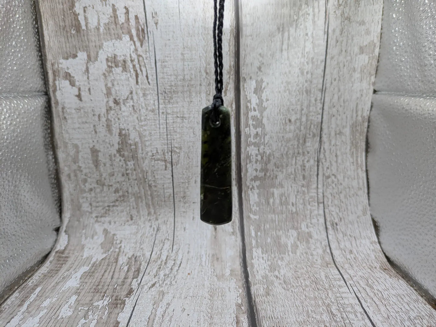 New Zealand Haast Pass Serpentine roimata pendant. Polished, Handcrafted Aotearoa Necklace, Spiritual & Cultural Jewellery.