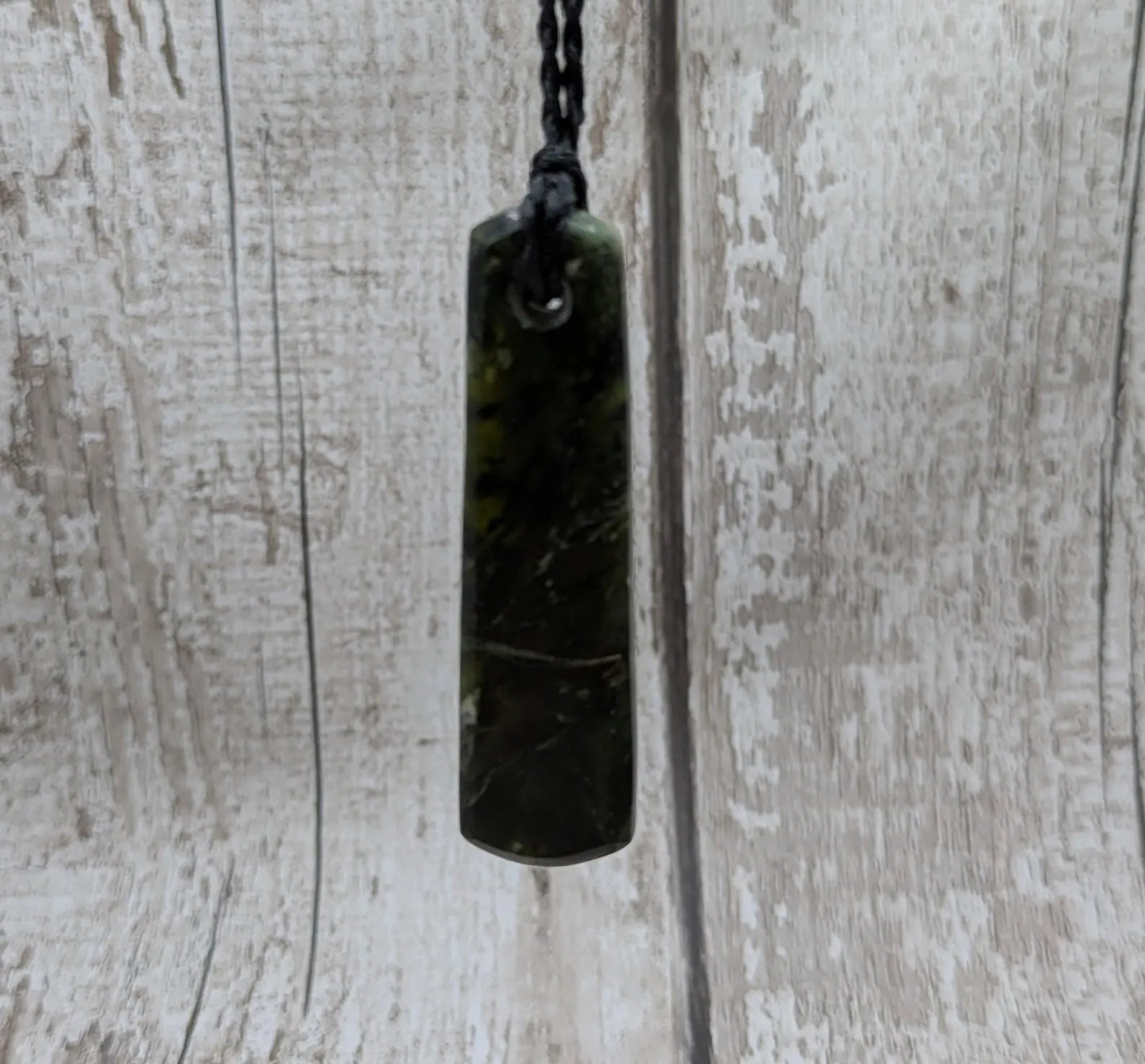 New Zealand Haast Pass Serpentine roimata pendant. Polished, Handcrafted Aotearoa Necklace, Spiritual & Cultural Jewellery.