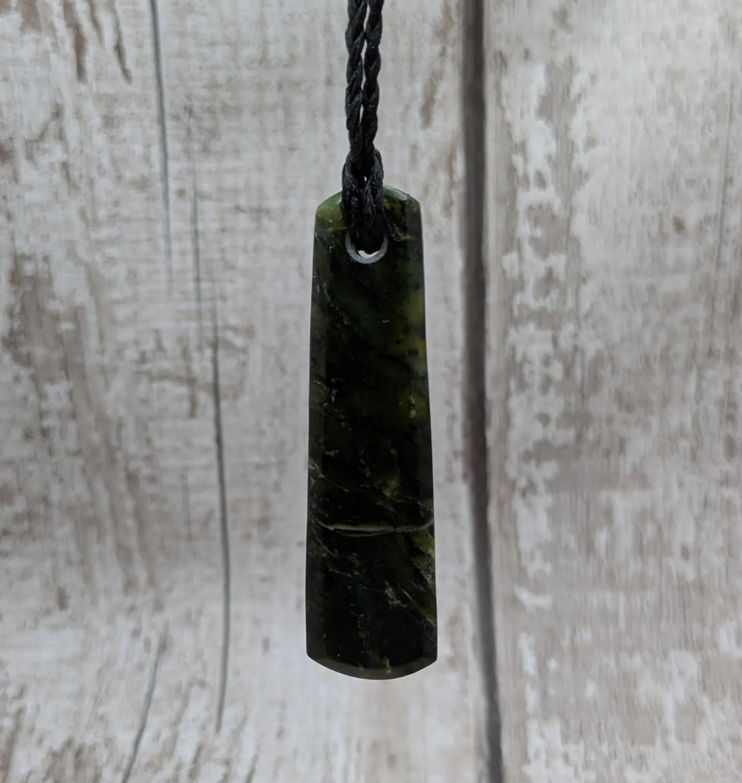 New Zealand Haast Pass Serpentine roimata pendant. Polished, Handcrafted Aotearoa Necklace, Spiritual & Cultural Jewellery.
