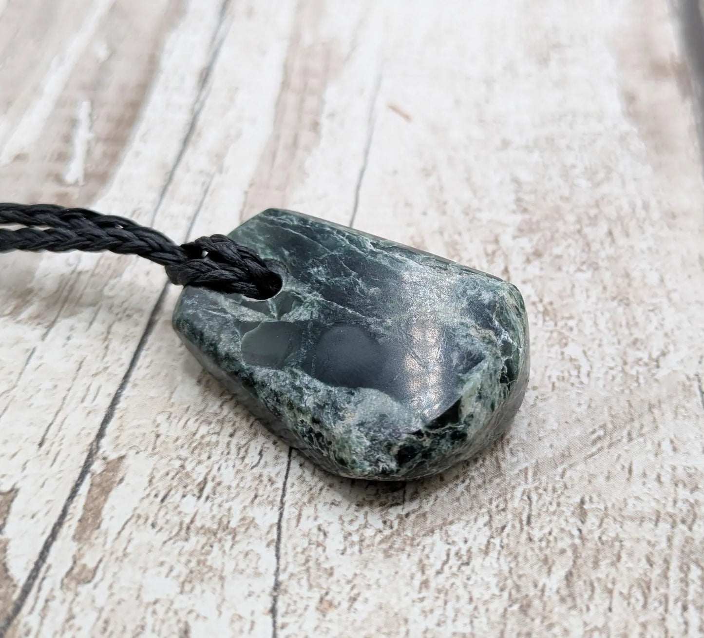 New Zealand pounamu Jade pendant - Raw + Polished, Handcrafted Aotearoa Necklace, Spiritual & Cultural Jewellery.
